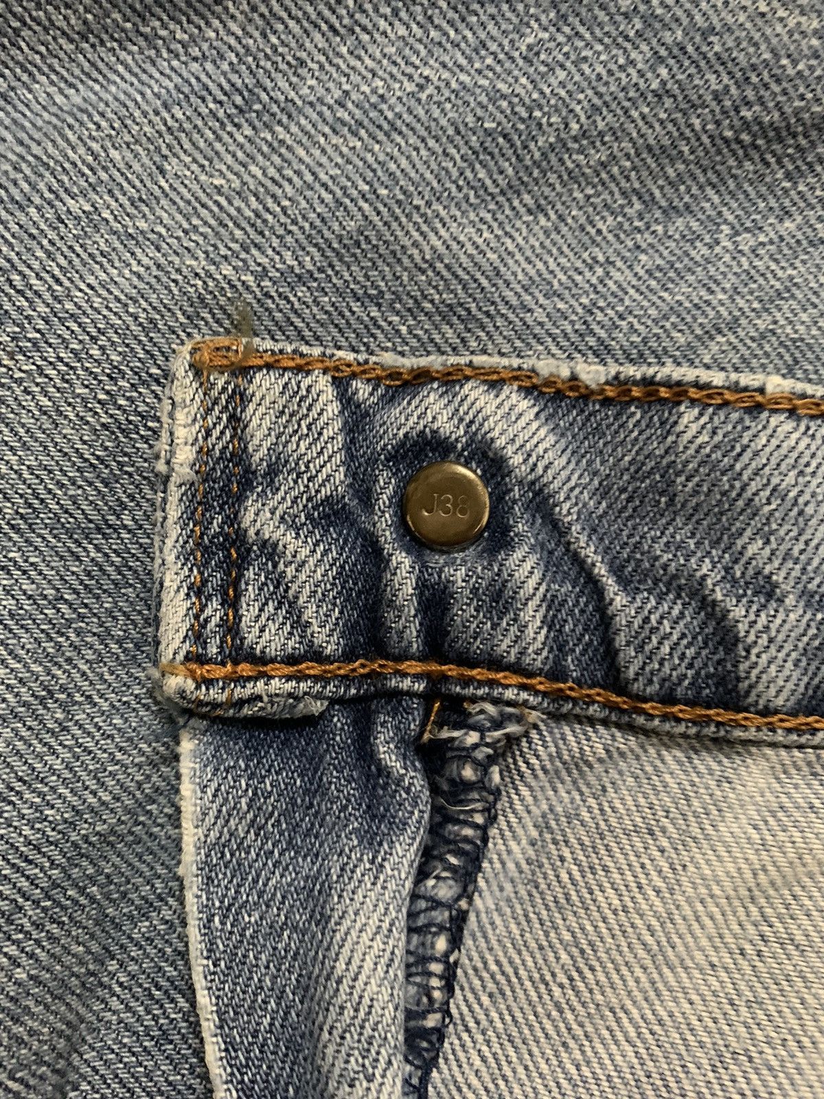 Levi's Vintage 90s Levis 529 White Tab Blue Washed Baggy Jeans Size US 33 - 5 Thumbnail