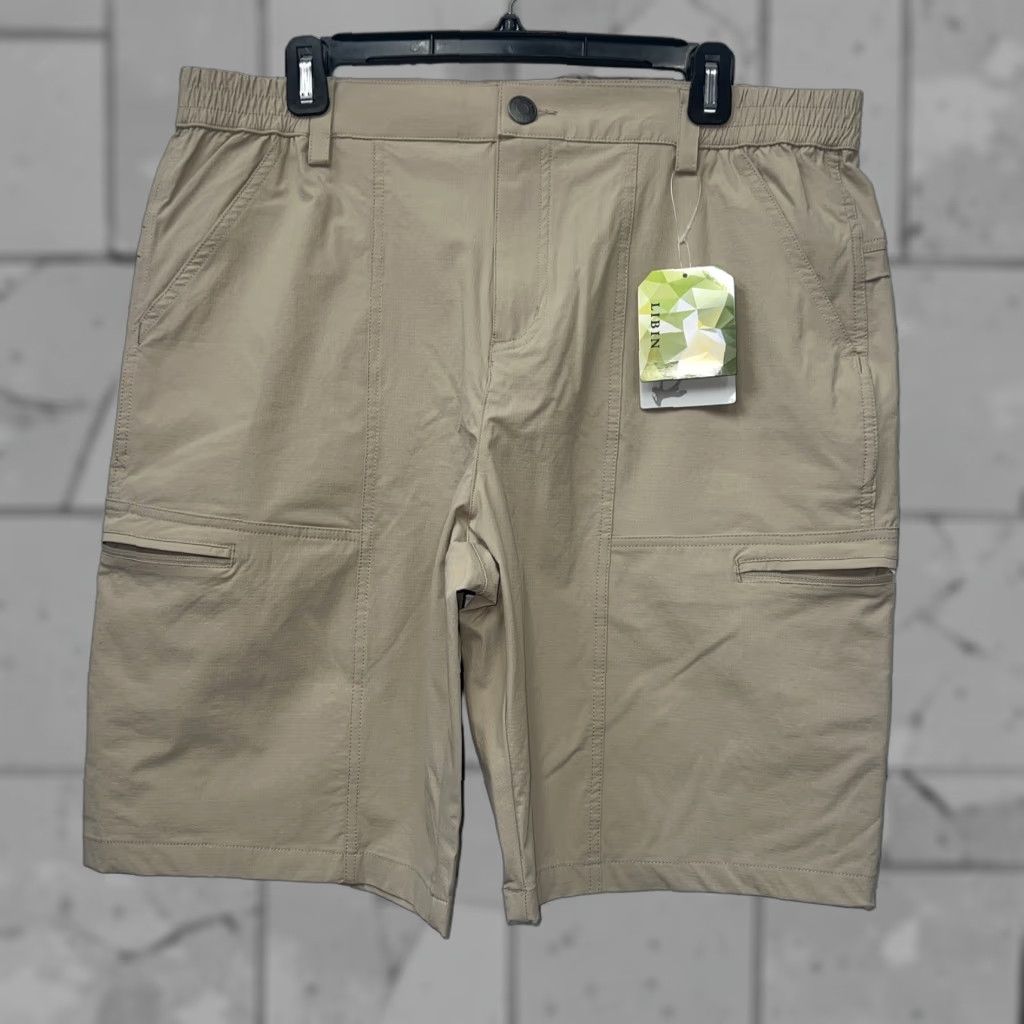 Vintage Libin Shorts Waterproof UPF50+ Beige Mens 35 Chino NWT Size US 35 - 1 Thumbnail