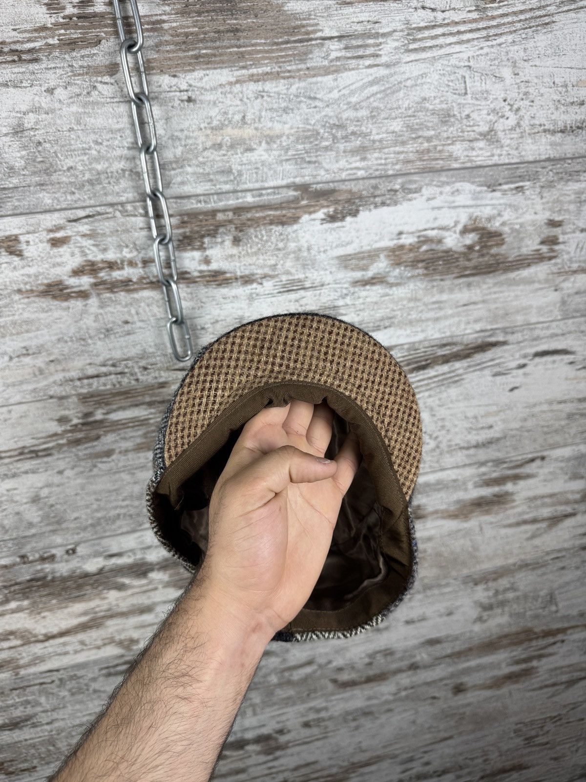Harris Tweed × Vintage Mens vintage Harris Tweed cap hats berets wool Size ONE SIZE - 6 Thumbnail
