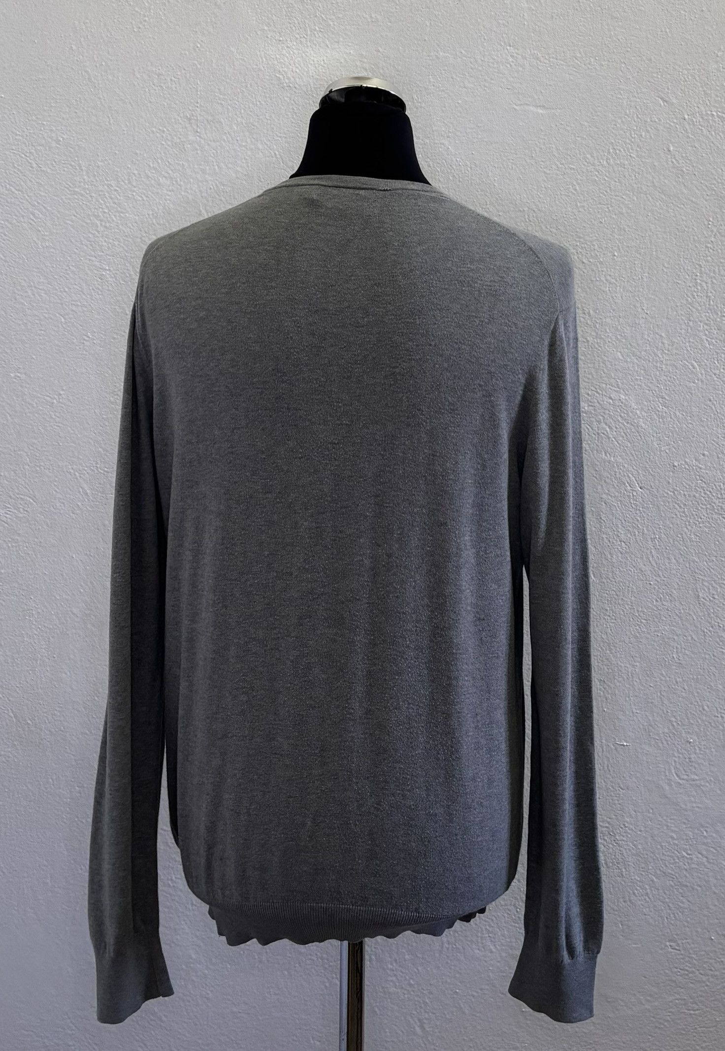 Polo Ralph Lauren Polo Ralph Lauren V-neck cashmere gray sweater medium Size US M / EU 48-50 / 2 - 2 Thumbnail