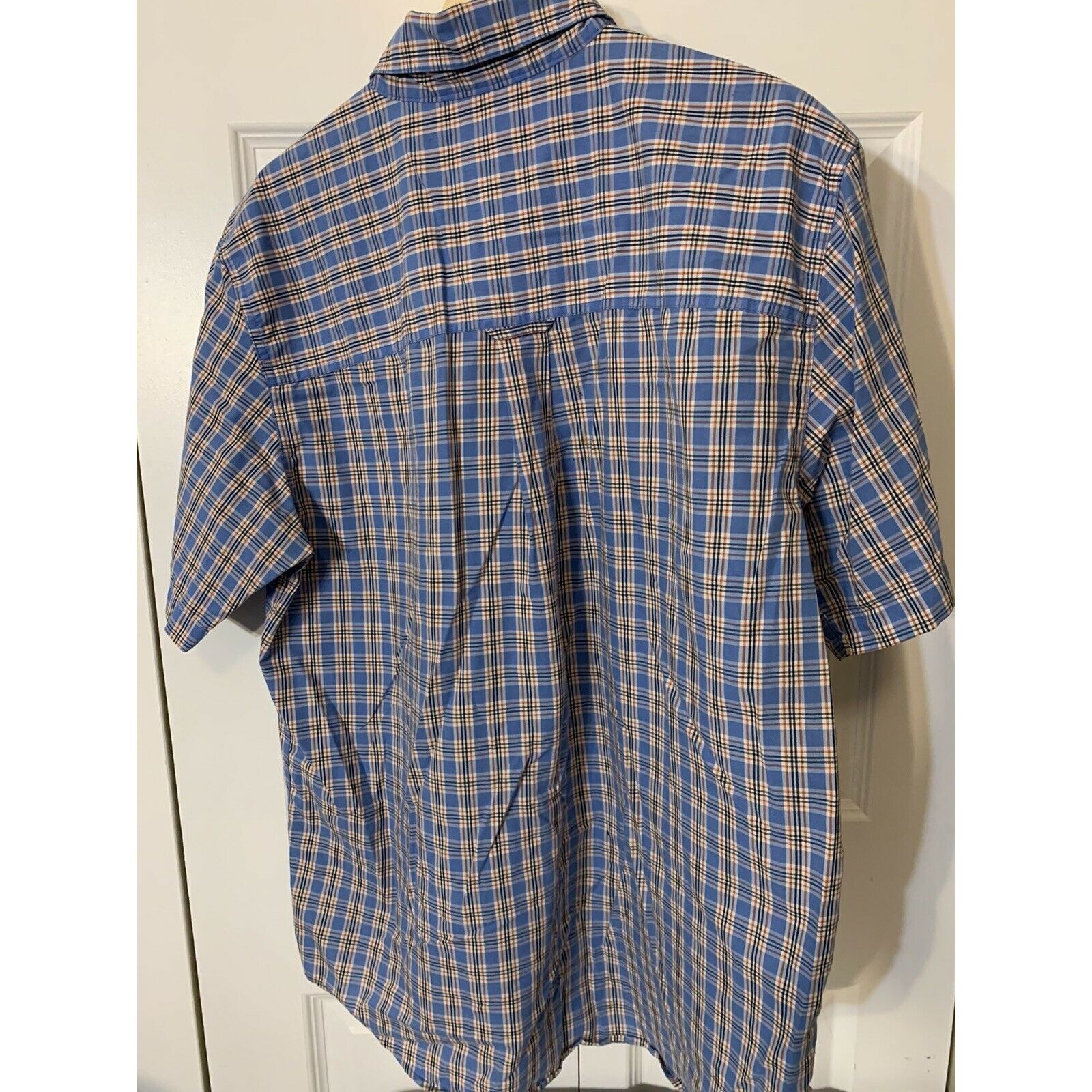 Chaps Chaps Plaid Short Sleeve Men's Button-Down Shirt Sz L Blue O Size US L / EU 52-54 / 3 - 5 Thumbnail