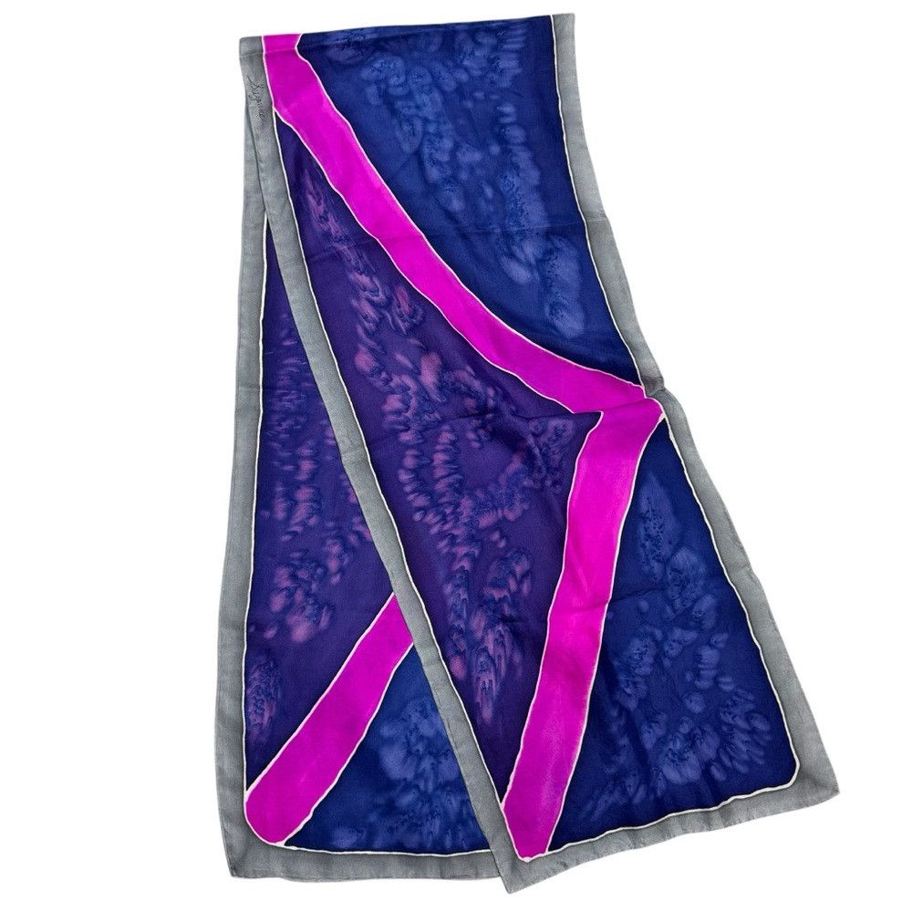 Other Hand-Dyed Silk Rectangle Scarf 12'' x 58'' Size ONE SIZE - 4 Thumbnail