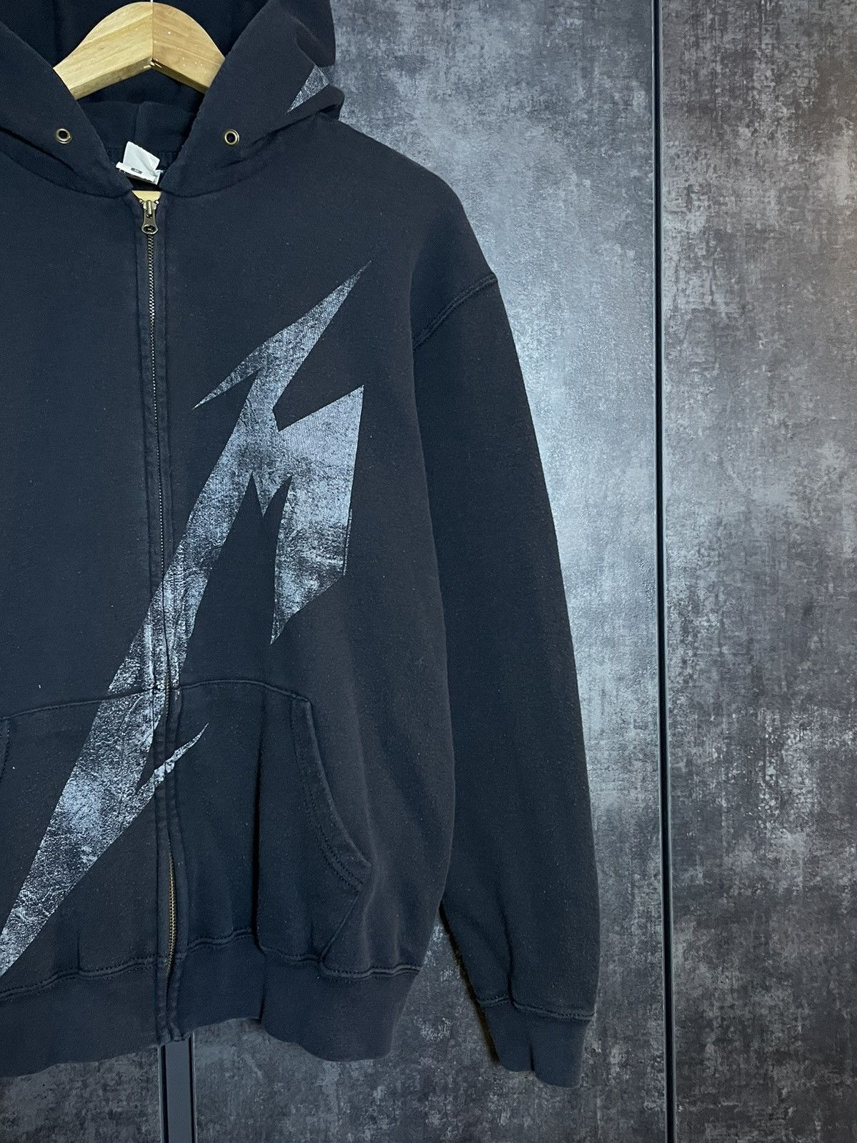 Band Tees Crazy Metallica Faded Black Zip Hoodie Big Logo Streetwear Size US M / EU 48-50 / 2 - 8 Thumbnail