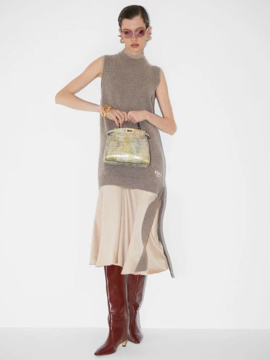 Fendi o1loc1c0426 Dress in Grey Size XL / US 12-14 / IT 48-50 - 5 Thumbnail