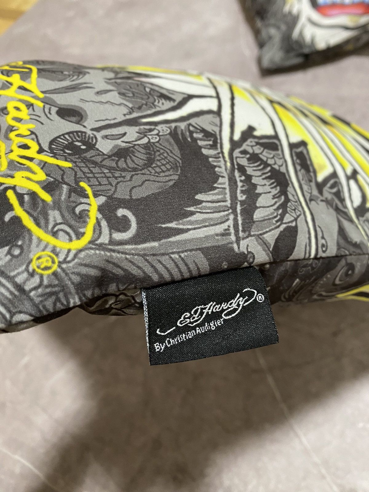 Ed Hardy Vintage Y2K Ed Hardy by Christian Audigier Two Pillow Rare Size ONE SIZE - 16 Thumbnail