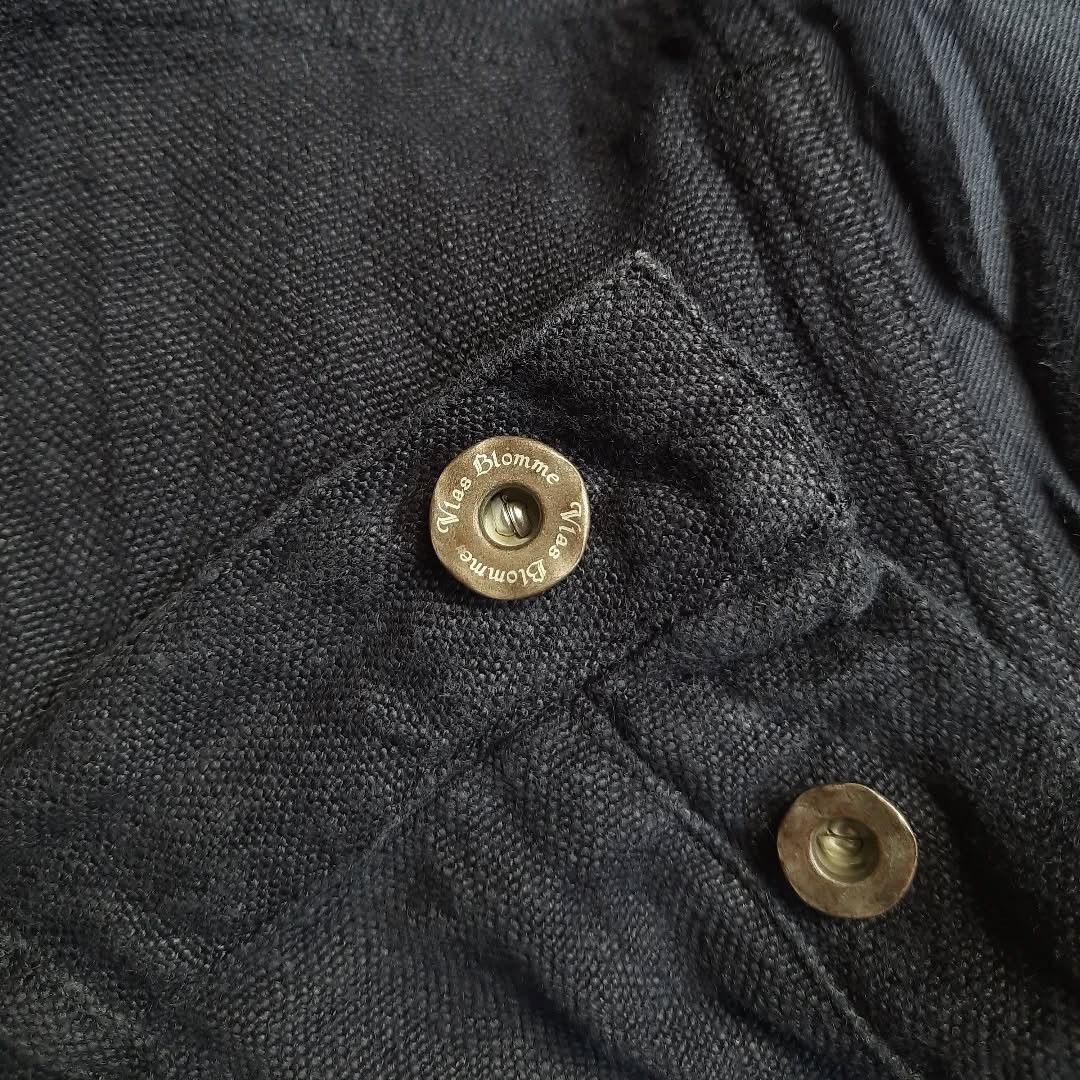 Mister Freedom Vlas Blomme Kortjik Linen With Suspenders Button Pants Size US 30 / EU 46 - 5 Thumbnail