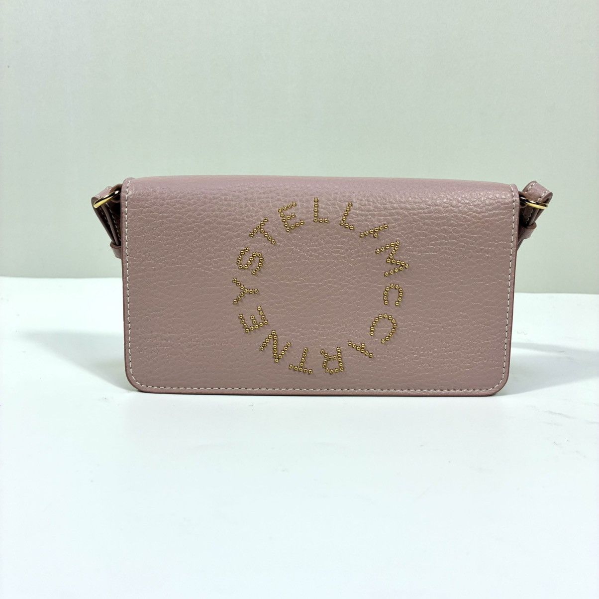 Stella McCartney Stella McCartney Mini Logo Faux Leather Crossbody Pale Mauve Size ONE SIZE - 5 Thumbnail