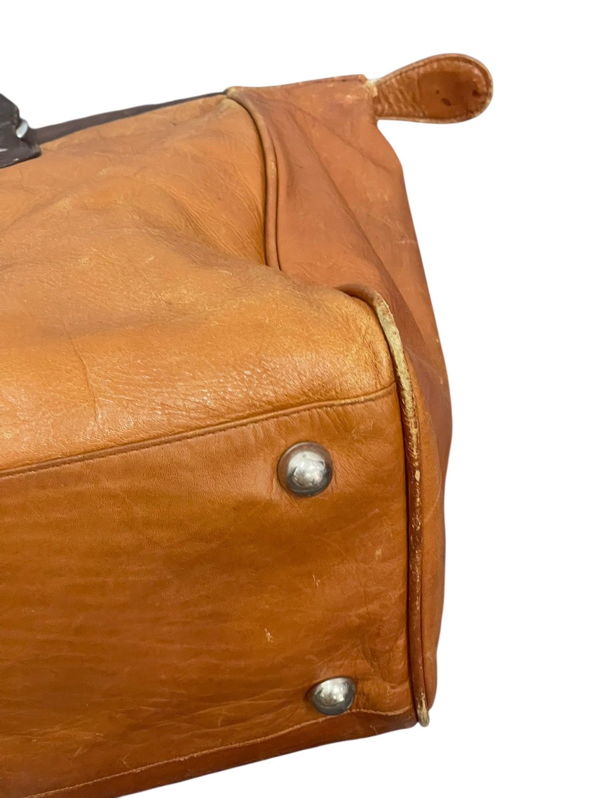 Genuine Leather Full Leather Patina Unknown Japan Duffle Travel Bag 2🟩1 Size ONE SIZE - 15 Thumbnail
