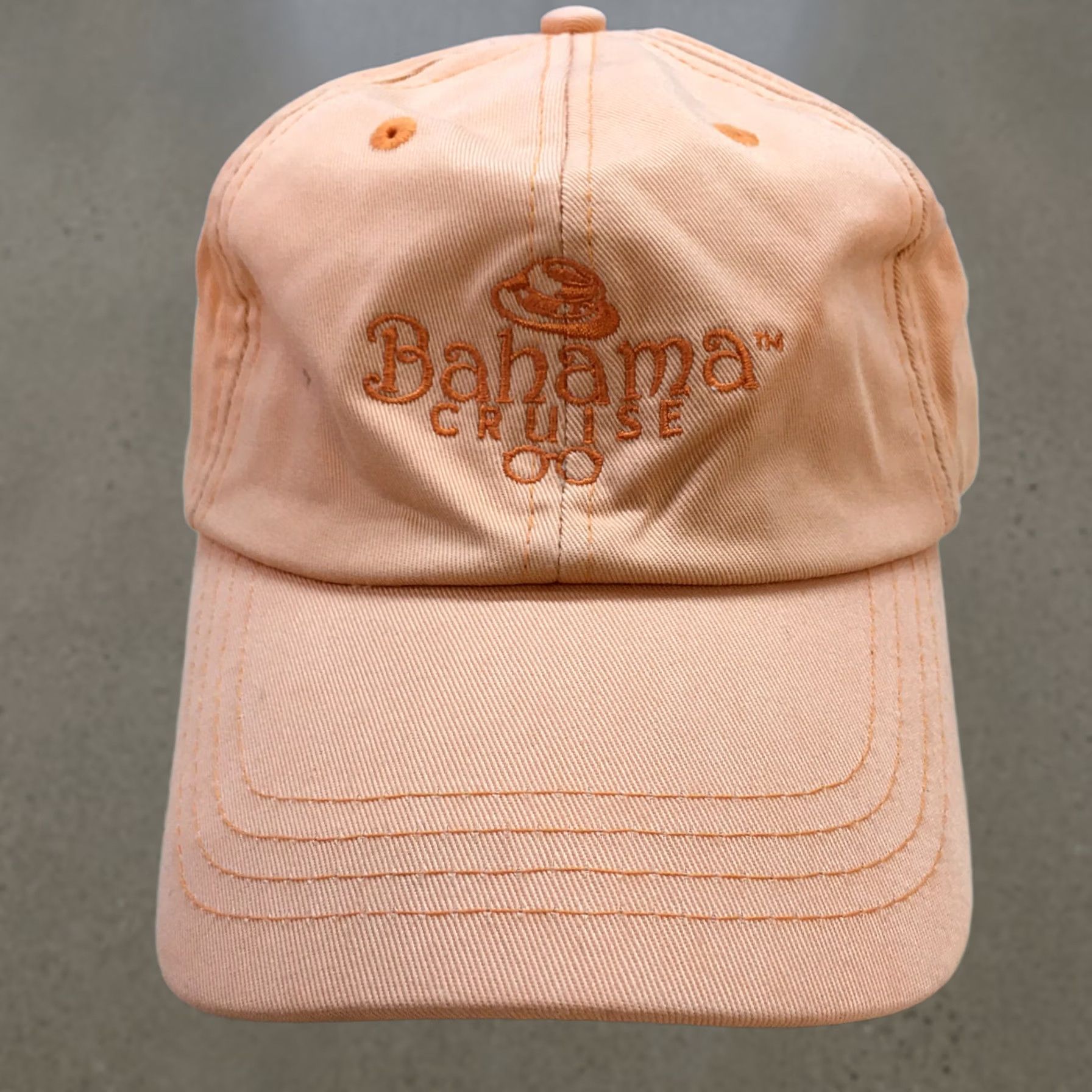 Logo 7 Bahama Cruise Baseball Cap Men Orange OS Adjustable Curved Brim Embroidered Logo Size ONE SIZE - 1 Thumbnail