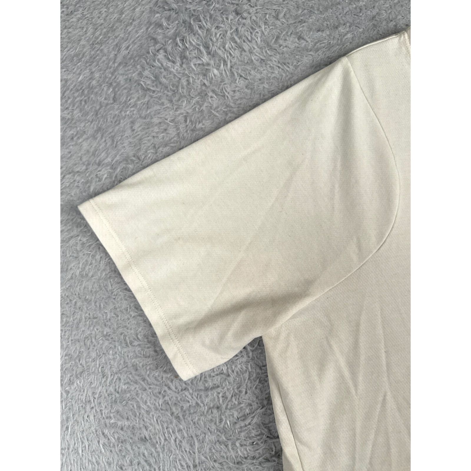 The North Face The North Face Women's Shirt XL Ivory Short Sleeve Cropped T-Shirt Cotton Blend Casual Sports Size XL / US 12-14 / IT 48-50 - 3 Thumbnail