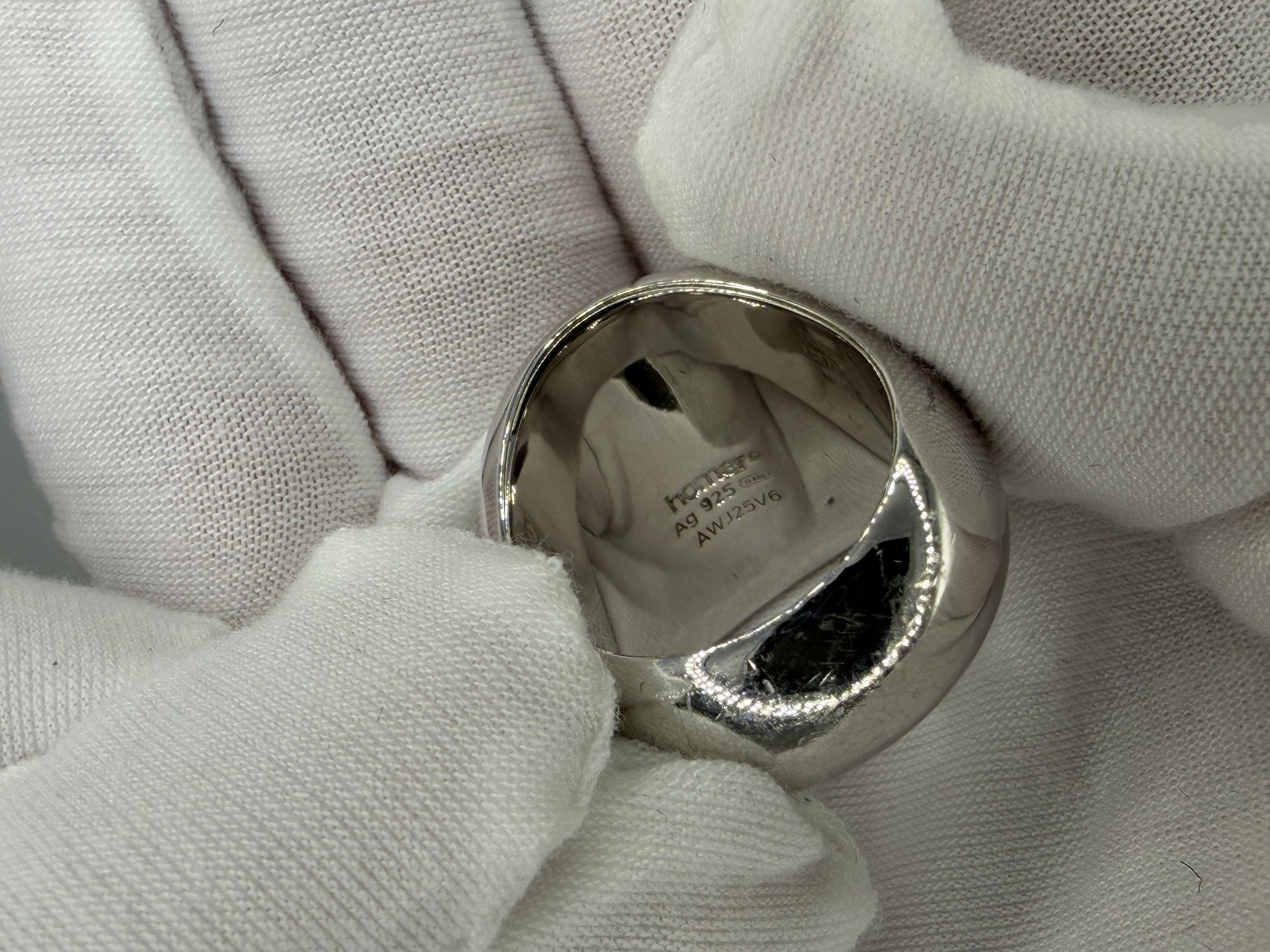 Homer Homer Sphere Signet Ring (Size 9, 925 Silver) Size ONE SIZE - 5 Thumbnail