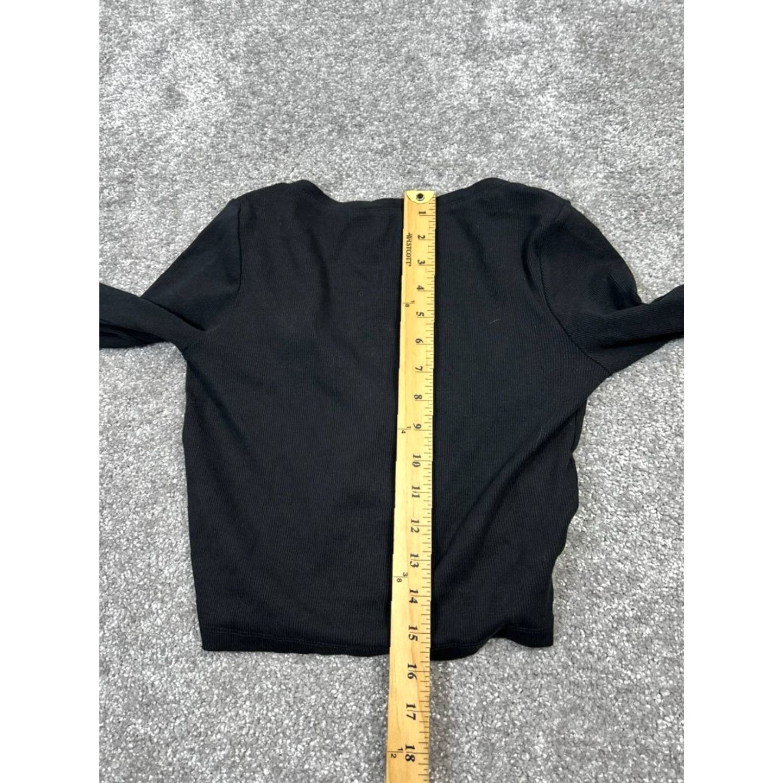 Zara VINTAGE Zara Womens Sweater Cardigan Long Sleeve Black Knit V-Neck Casual Fall Winter S Size S / US 4 / IT 40 - 7 Thumbnail