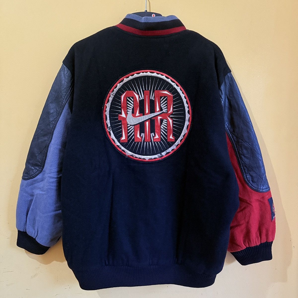 Nike Vintage Nike Air 90s Varsity wool material Size US XL / EU 56 / 4 - 1 Thumbnail