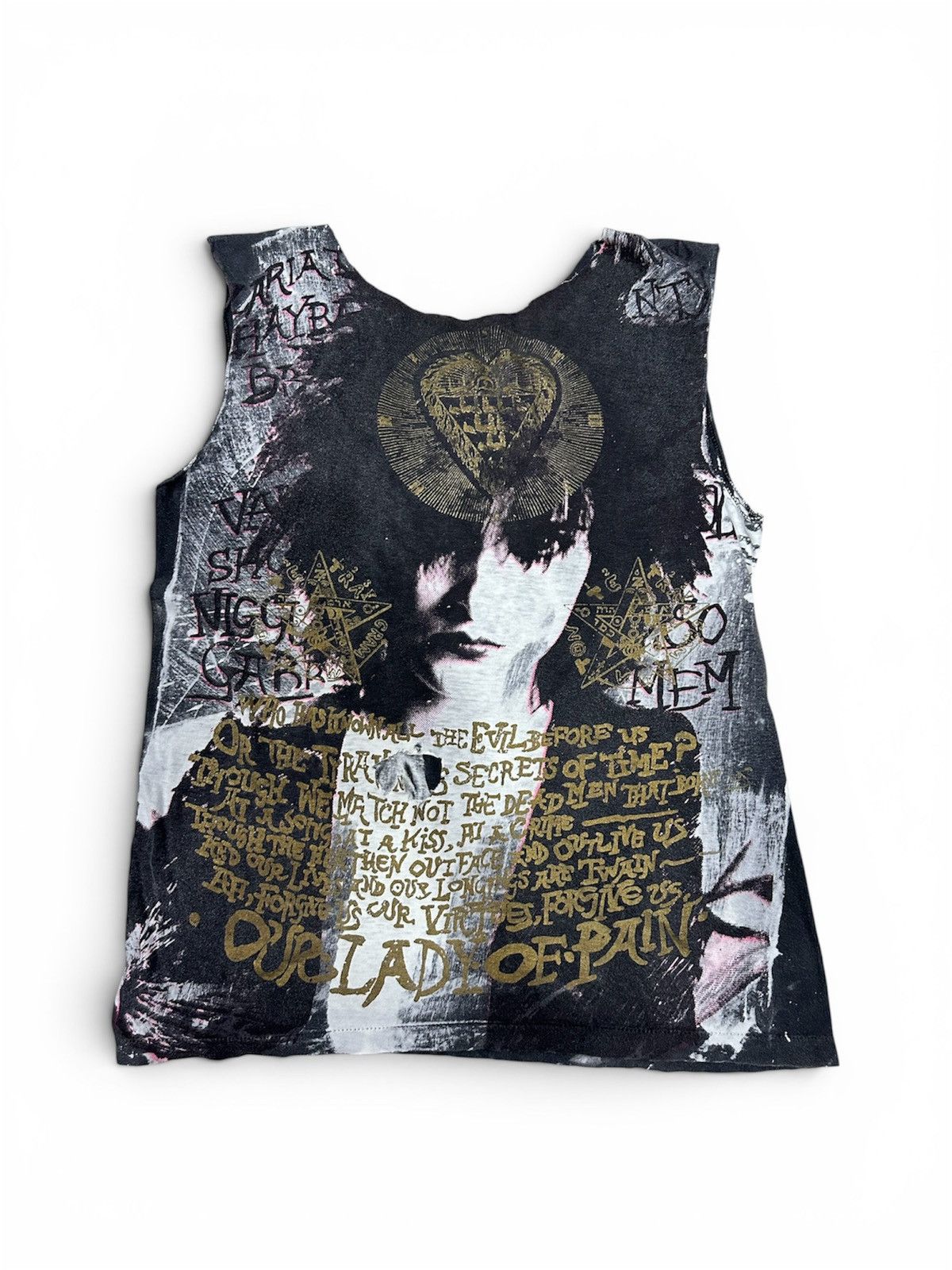 Vintage RARE Vintage 80s Siouxie Sioux Our Lady Of Pain Shirt Size US M / EU 48-50 / 2 - 1 Thumbnail