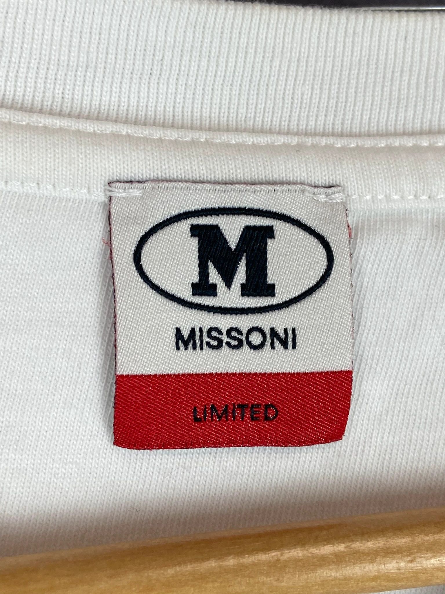 Missoni Missoni white t-shirt big M logo high end vintage Size L / US 10 / IT 46 - 3 Thumbnail