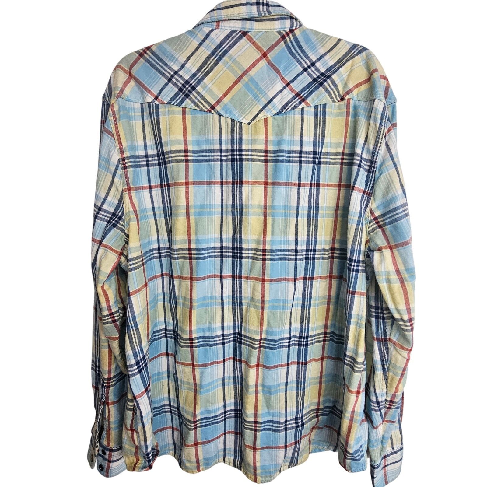 Lucky Brand Lucky Brand Mens Plaid Flannel Western Shirt Sz XXL Cowboy Size US XXL / EU 58 / 5 - 8 Thumbnail