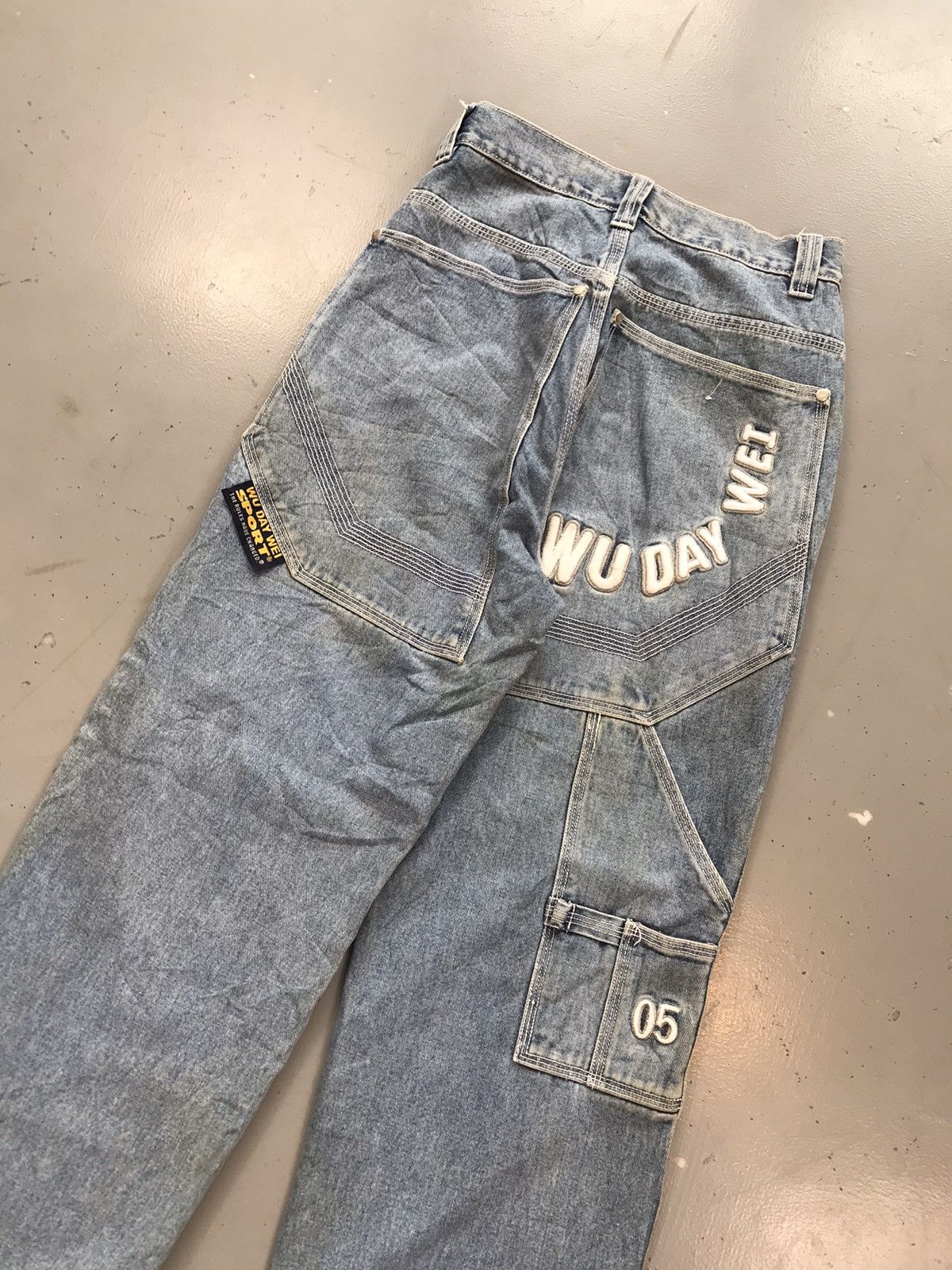 JNCO × Southpole × Vintage Vintage Wu day Wei big pocket Y2K embroidered denim Size US 27 - 10 Thumbnail