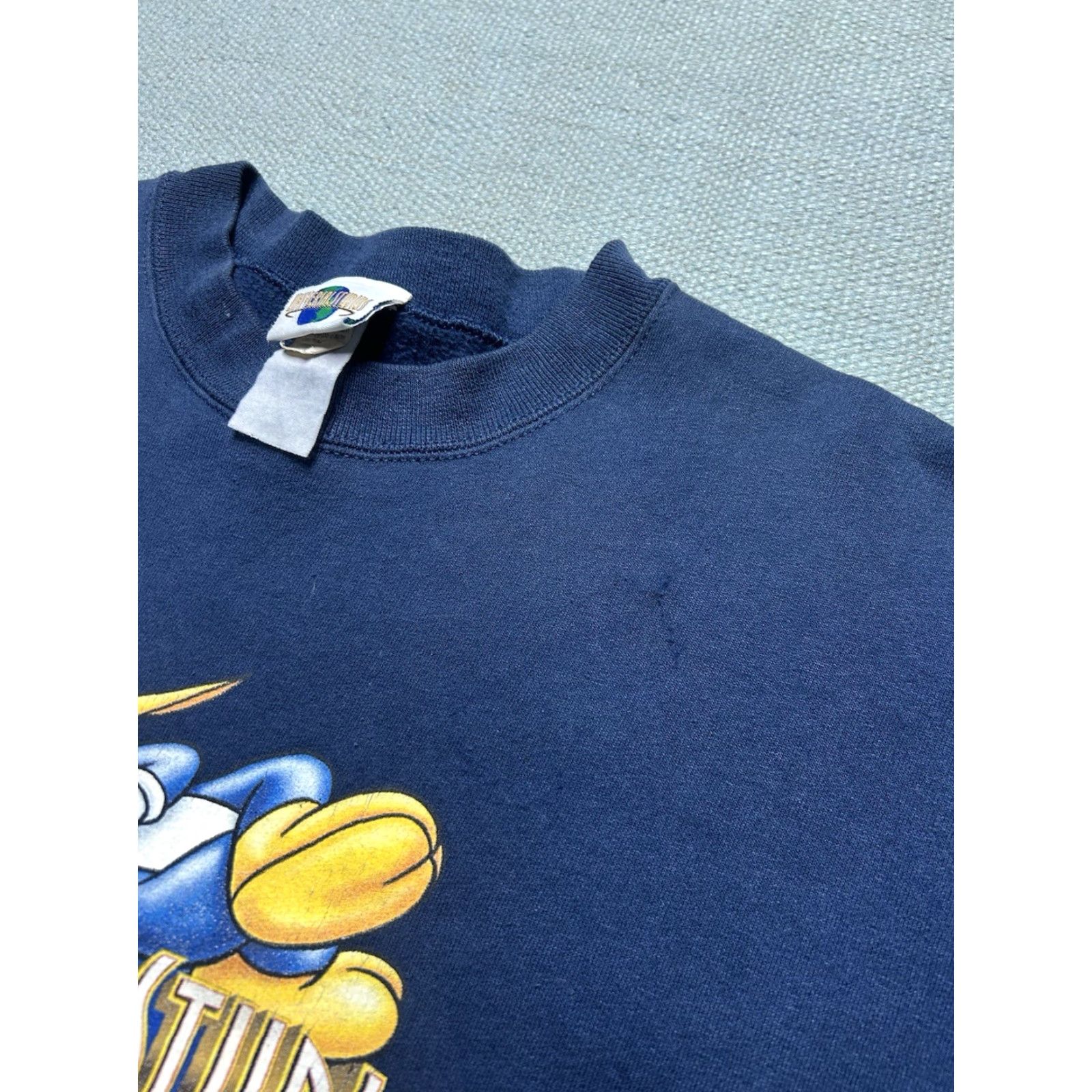 Vintage VINTAGE Sweatshirt Crewneck University Woody Woodpecker Universal Studio Distressed XL Blue Mens Size US XL / EU 56 / 4 - 6 Thumbnail