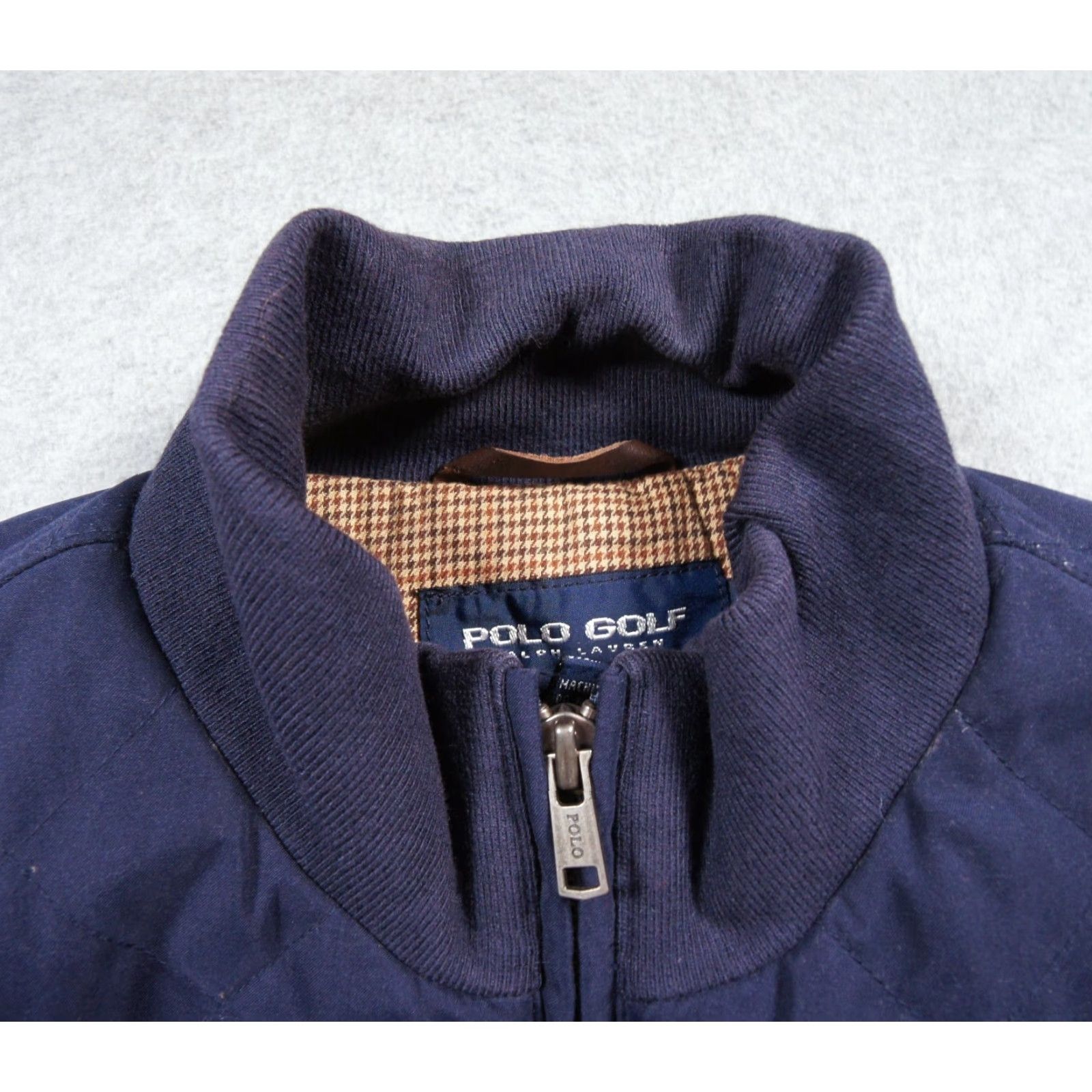 Vintage VINTAGE Polo Golf Jacket Mens Medium Blue Quilted Full Zip Bomber Jacket - Polo Golf Full Zip, Bomber, Quilted, Blue, Vintage, Mens, Medium, Jacket Size US M / EU 48-50 / 2 - 4 Thumbnail