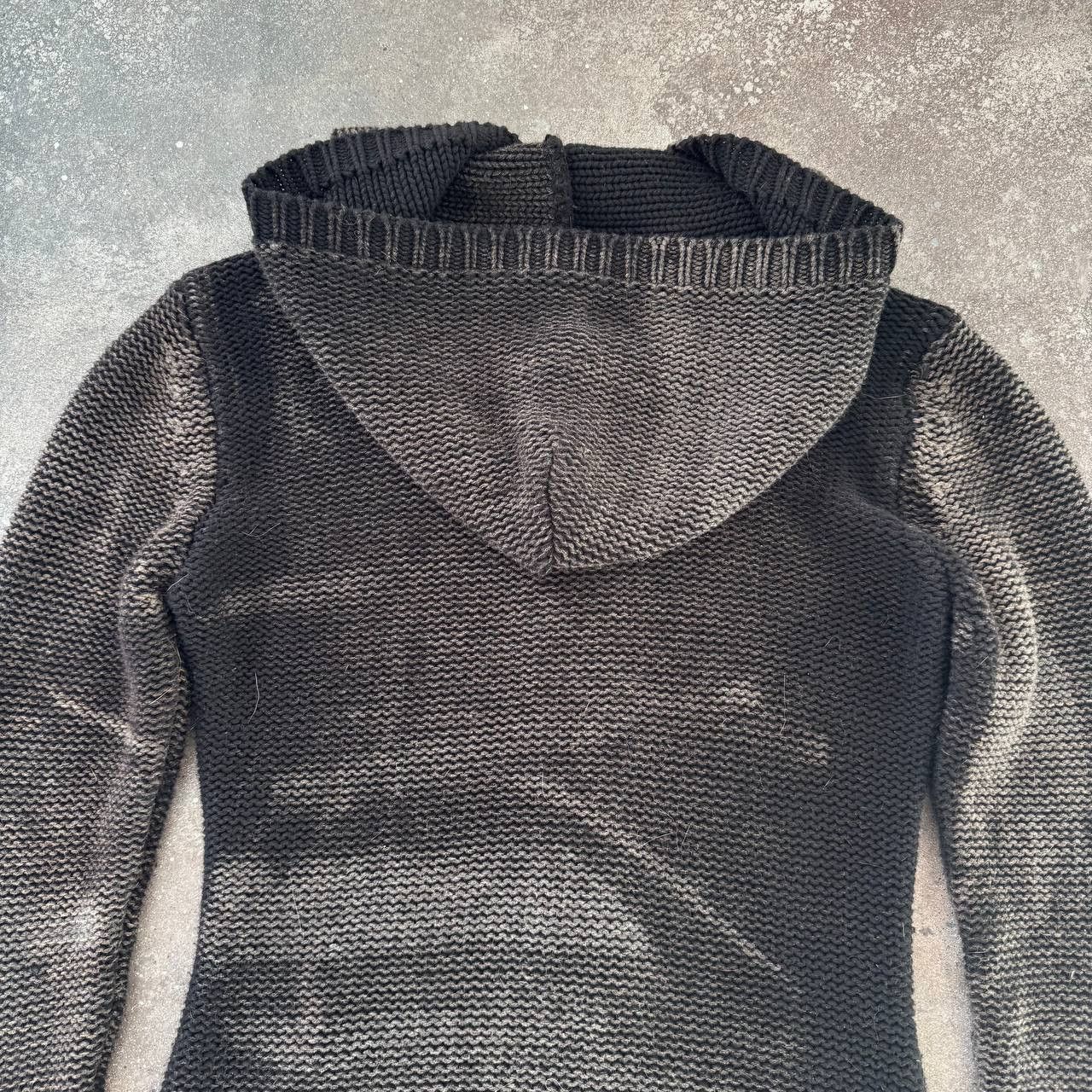 If Six Was Nine Avant Garde Unisex Faded/Washed Knit Hooded Zip Sweater Size US S / EU 44-46 / 1 - 9 Thumbnail