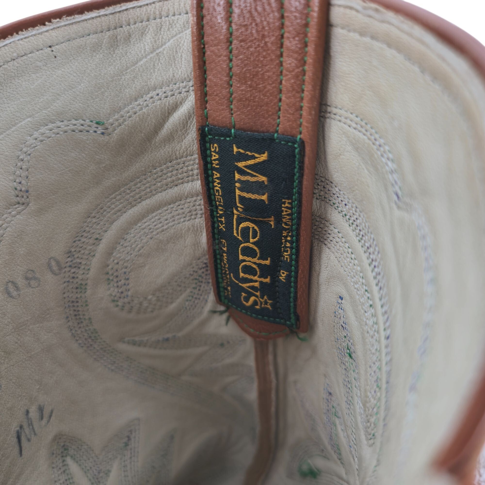 Other M.L. Leddys Ostrich Exotic Cowgirl Boots Womens 5B Brown Pur Size US 5 / IT 35 - 9 Thumbnail