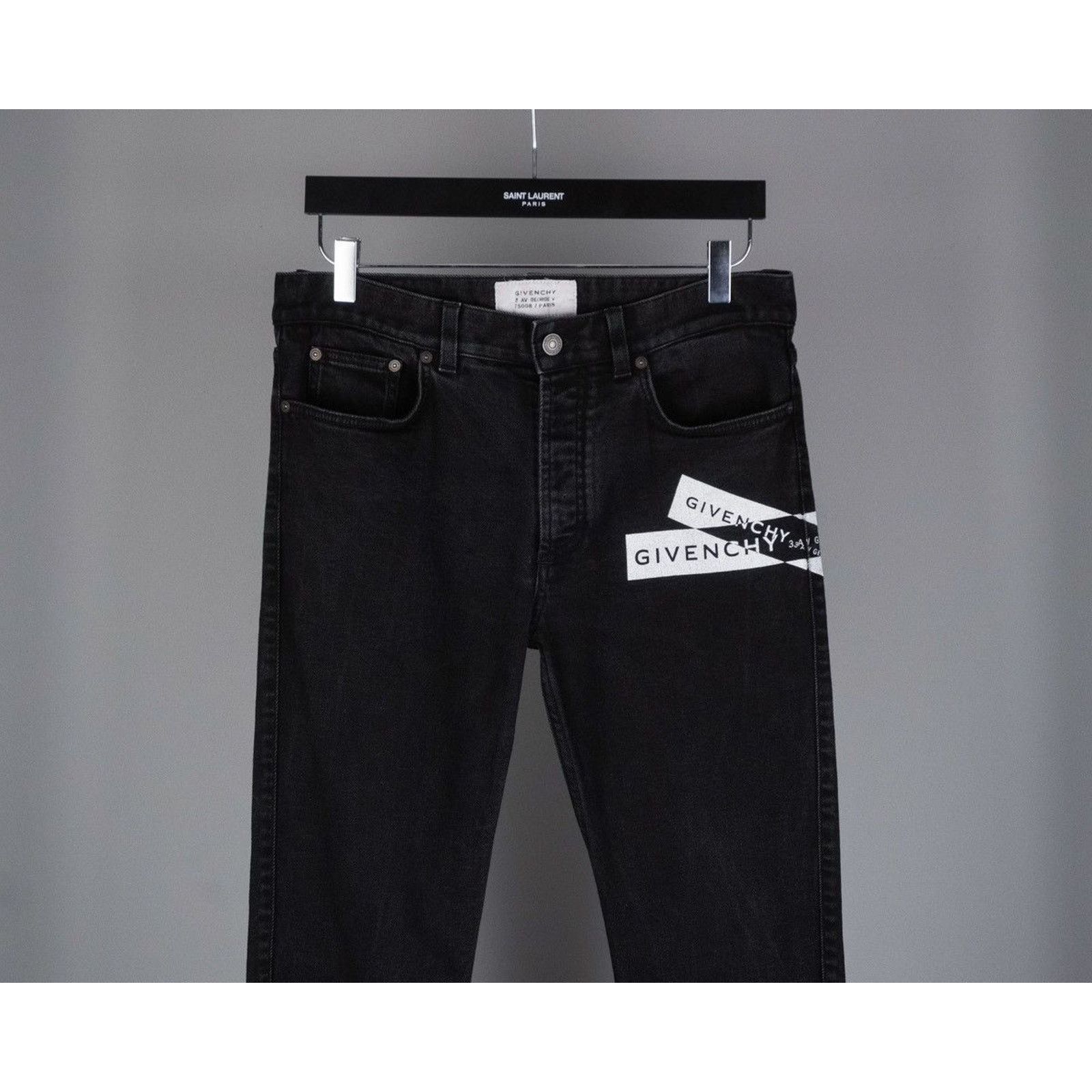 Givenchy Givenchy paris logo black skinny pant jeans Size US 31 - 2 Thumbnail