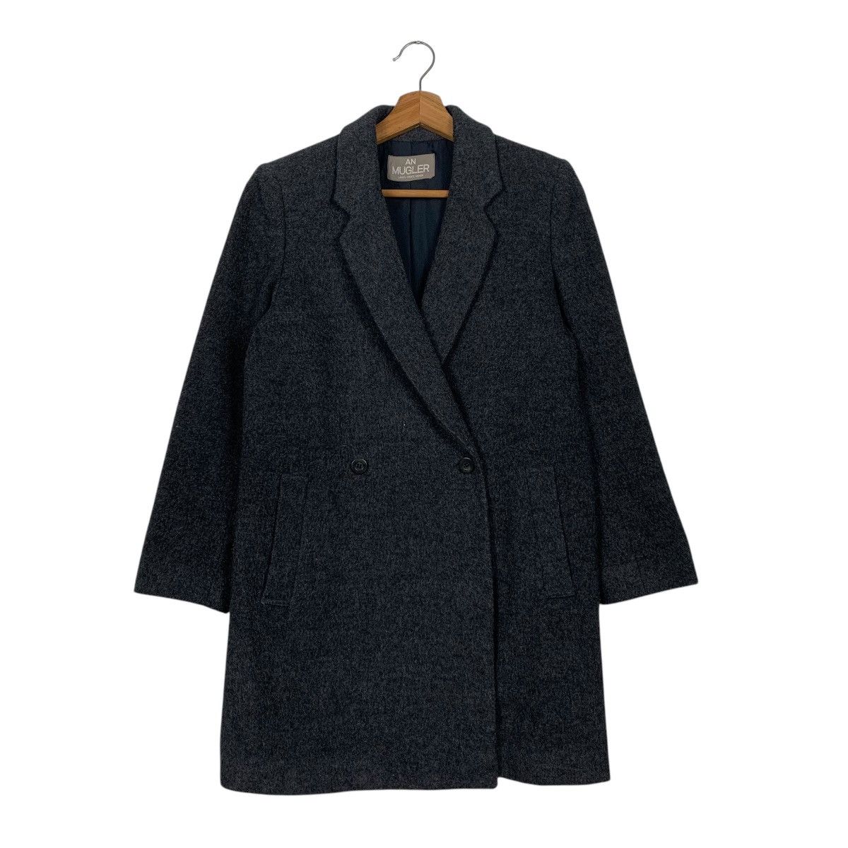 Japanese Brand An Mugler Double Breasted Wool Women Coat Size M / US 6-8 / IT 42-44 - 1 Thumbnail