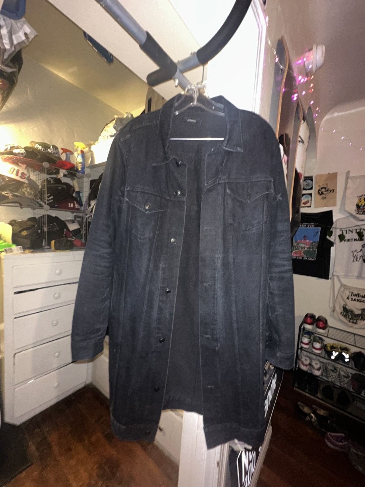 Midnight Studios Midnight Studios Trenchcoat Black Denim 2015 AWGE A$AP Rocky Size US S / EU 44-46 / 1 - 2 Thumbnail