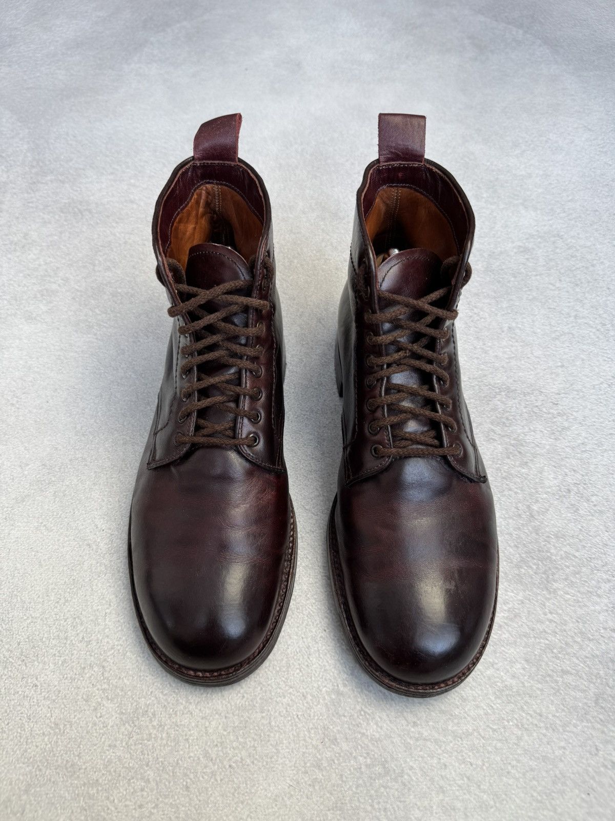 Alden RRP€1100 Alden Service Boot Shell Cordovan burgundy Leather Size US 8 / EU 41 - 2 Thumbnail