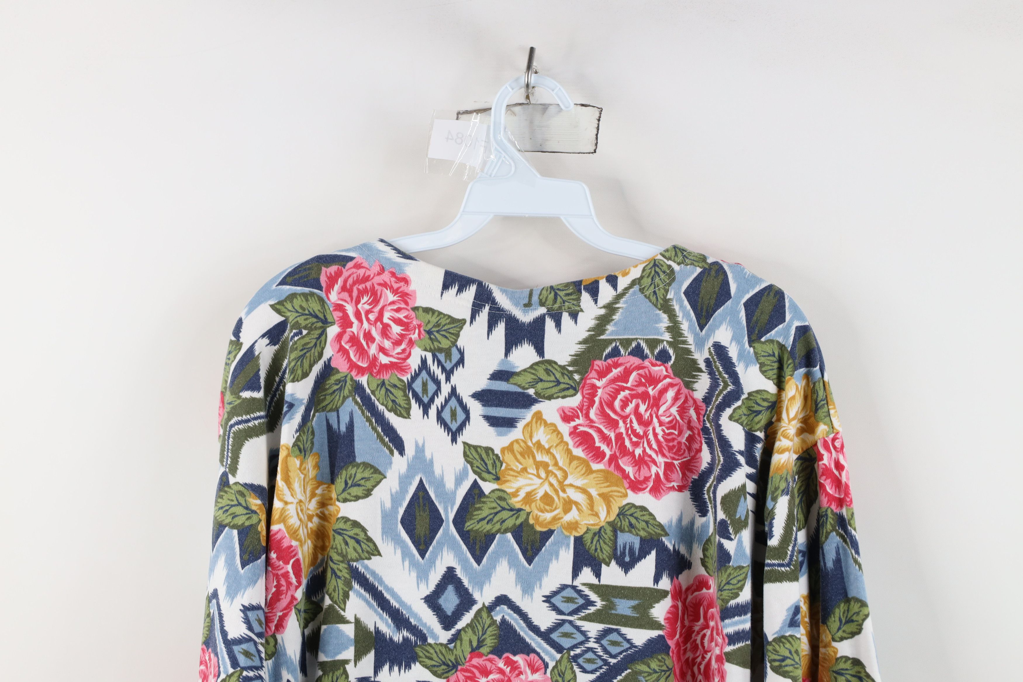Vintage Vintage 90s Streetwear Print 3/4 Sleeve Raglan T-Shirt USA Size L / US 10 / IT 46 - 10 Thumbnail