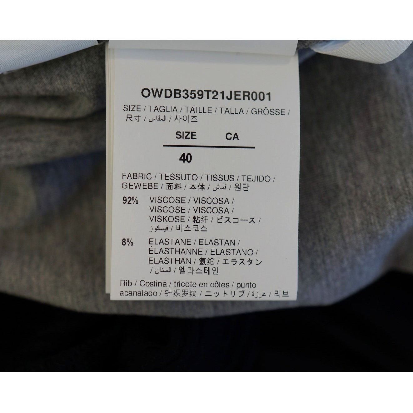 Off-White Off-White c/o Virgil Abloh - "OFF" Mini Dress Gray / IT 40 Size S / US 4 / IT 40 - 6 Thumbnail