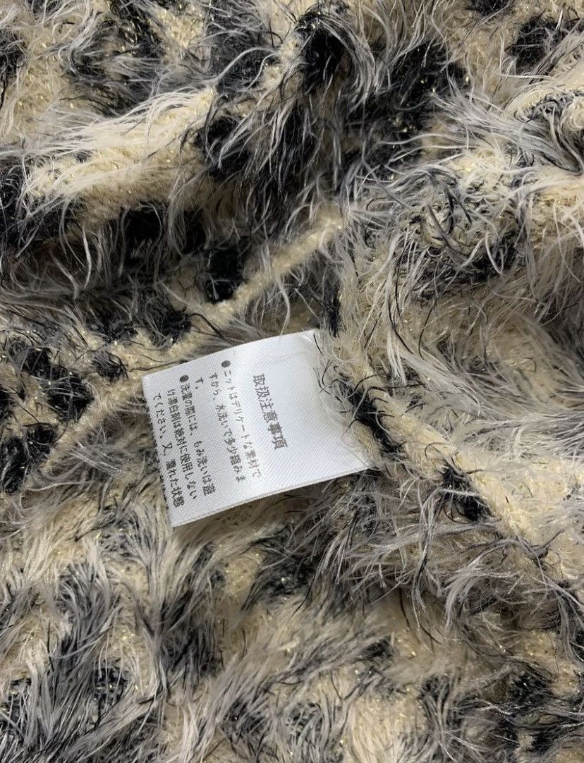 Beauty Beast crazy fuzzy leopard knit sweater japanese style Size US L / EU 52-54 / 3 - 4 Thumbnail