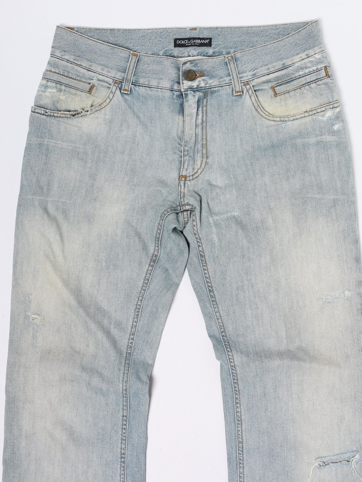 Dolce & Gabbana Dolce & Gabbana Jeans Denim Pants Distressed Fade Metal Logo Size US 32 / EU 48 - 6 Thumbnail