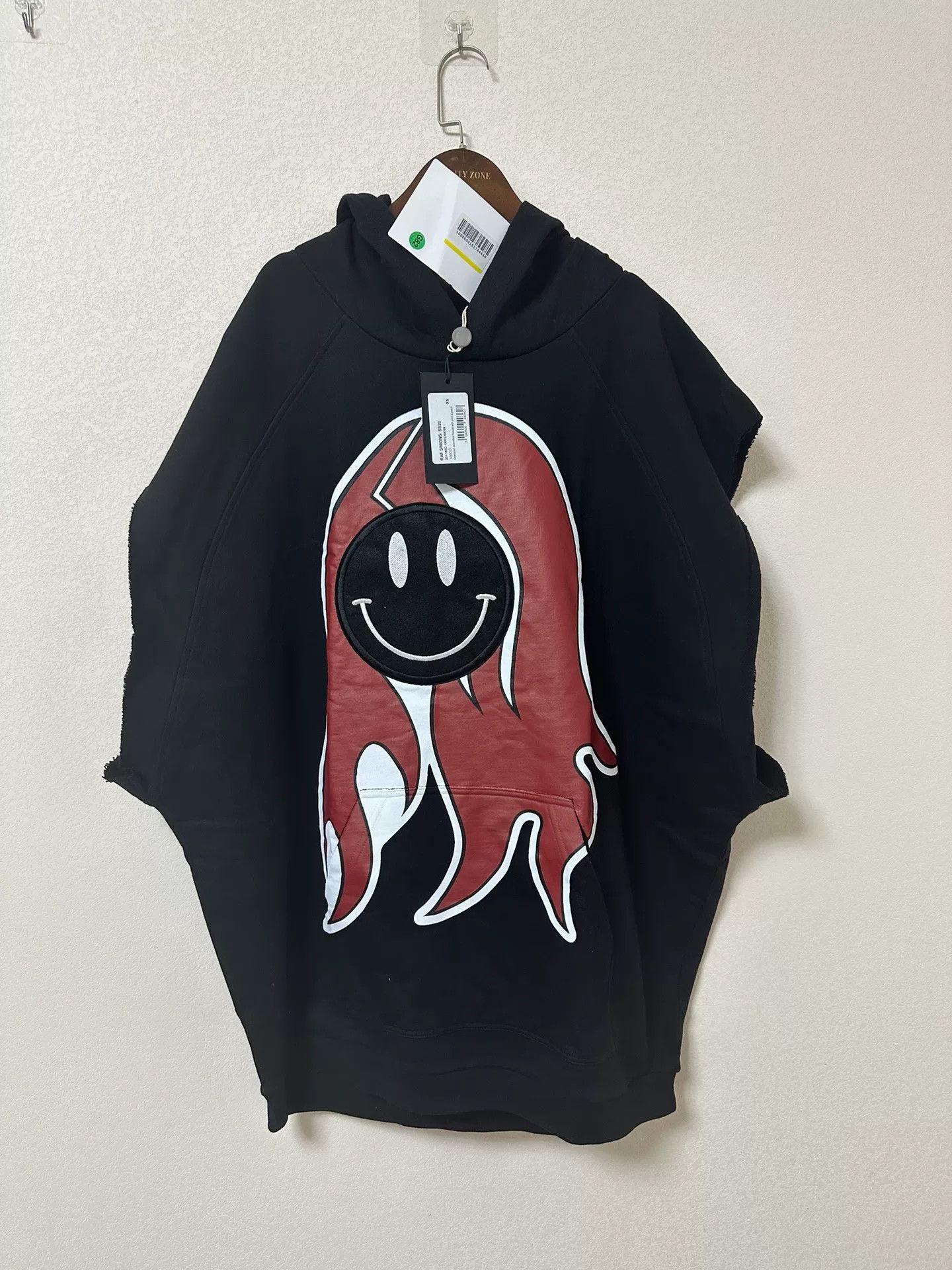 Raf Simons Black Sleeveless Hoodie
