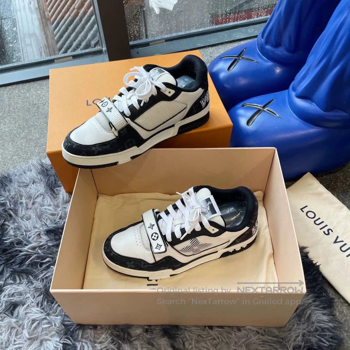 Louis Vuitton LV Trainer Black White Sneakers. Size US 9.5 / EU 42-43 - 4 Thumbnail