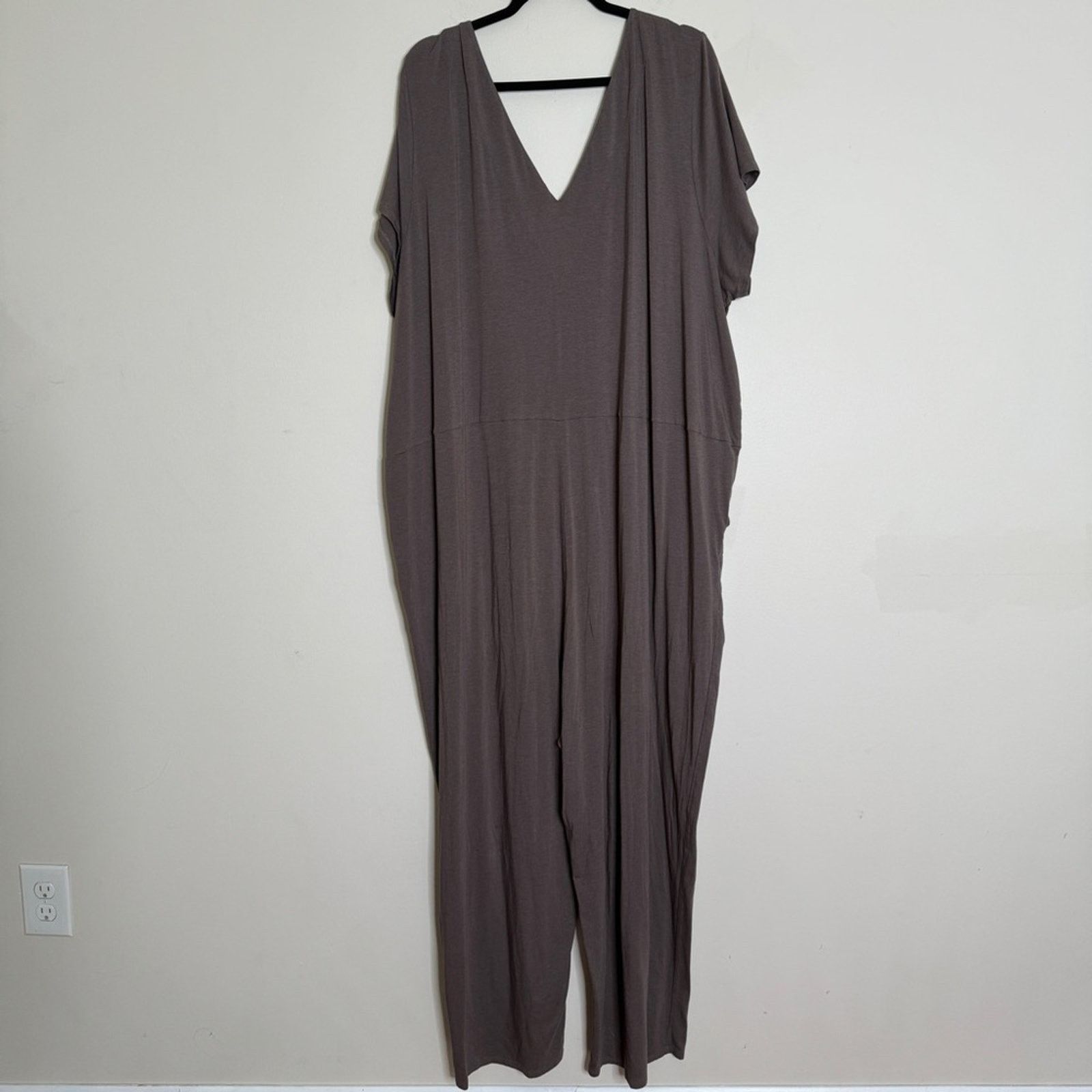 Other Universal Standard Jemma V Neck Jumpsuit Brown Size XL Size 38" / US 16 / IT 52 - 4 Thumbnail