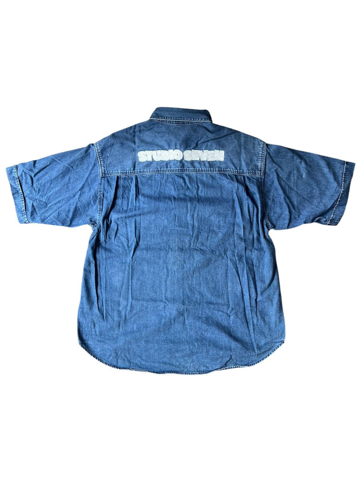 Uniqlo Vintage Studio Seven x GU Denim Jeans Shirt Button Ups Size US XL / EU 56 / 4 - 4 Thumbnail