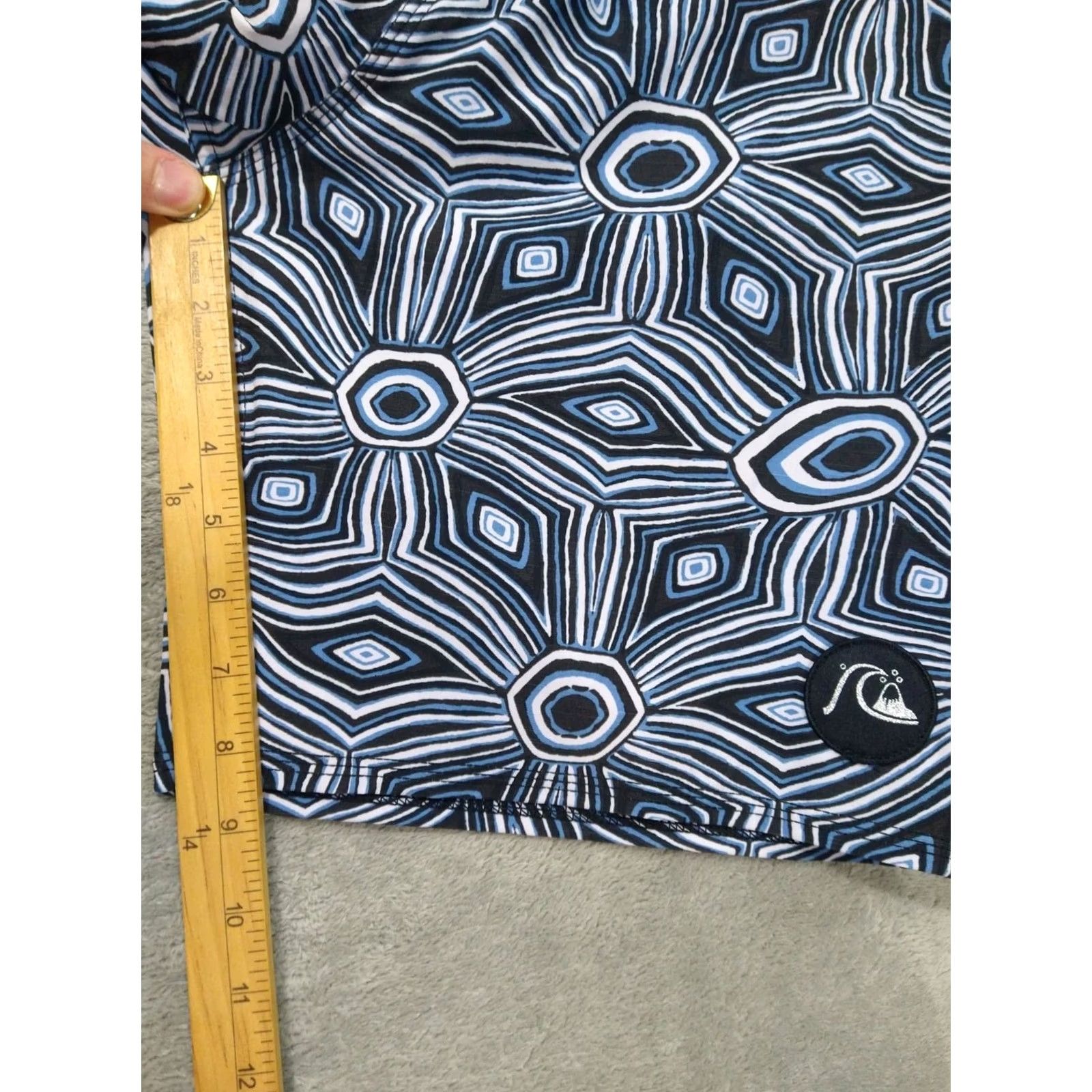 Quiksilver Quiksilver Shorts Mens 32 Dryflight High Line Geometric Board Swim Trunks Surf Blue Geometric 32 Mens Beach Surfing Board Shorts Size US 32 / EU 48 - 5 Thumbnail