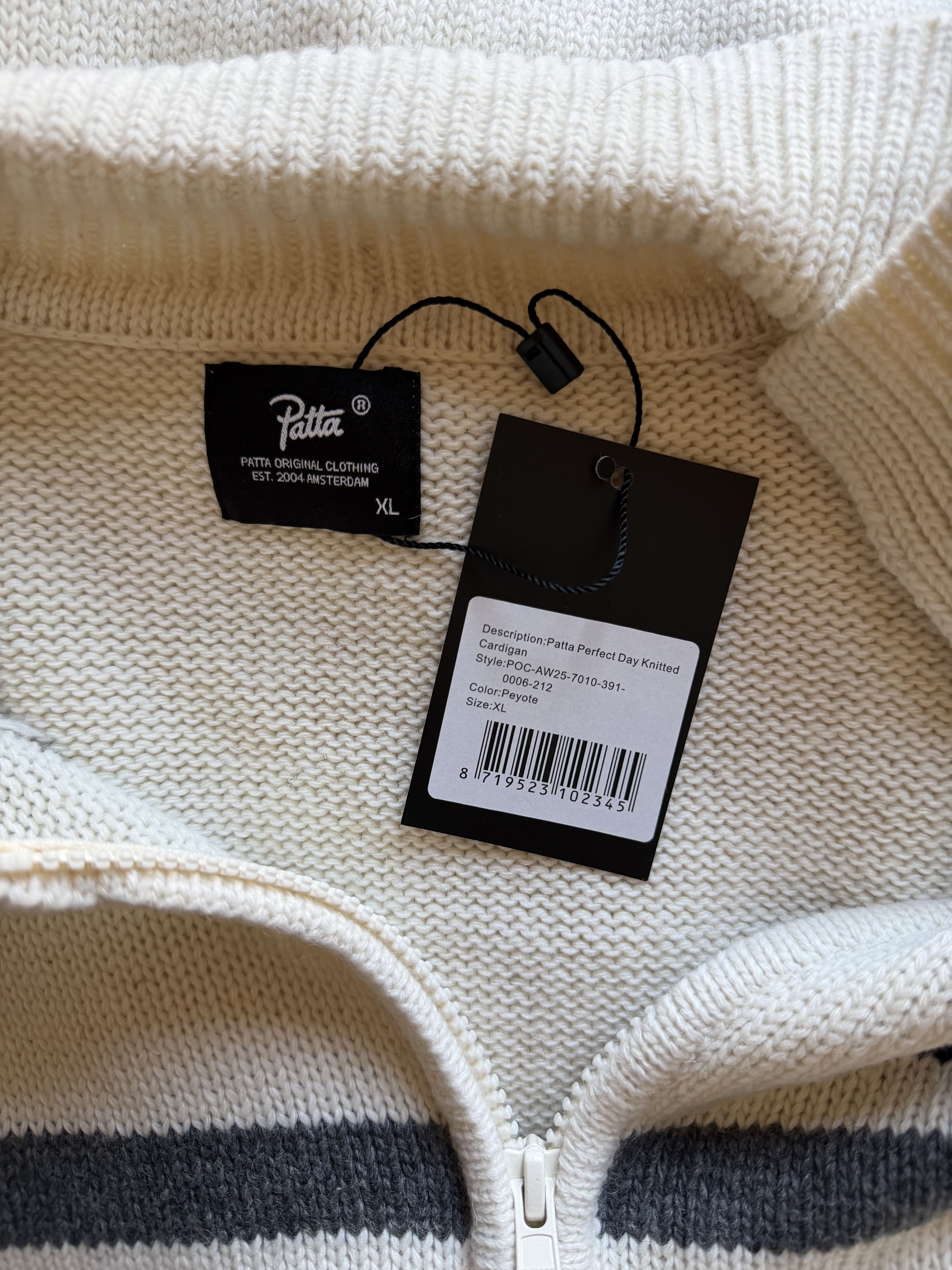Patta Patta Perfect Day Knit Cardigan in White Size US XL / EU 56 / 4 - 6 Thumbnail