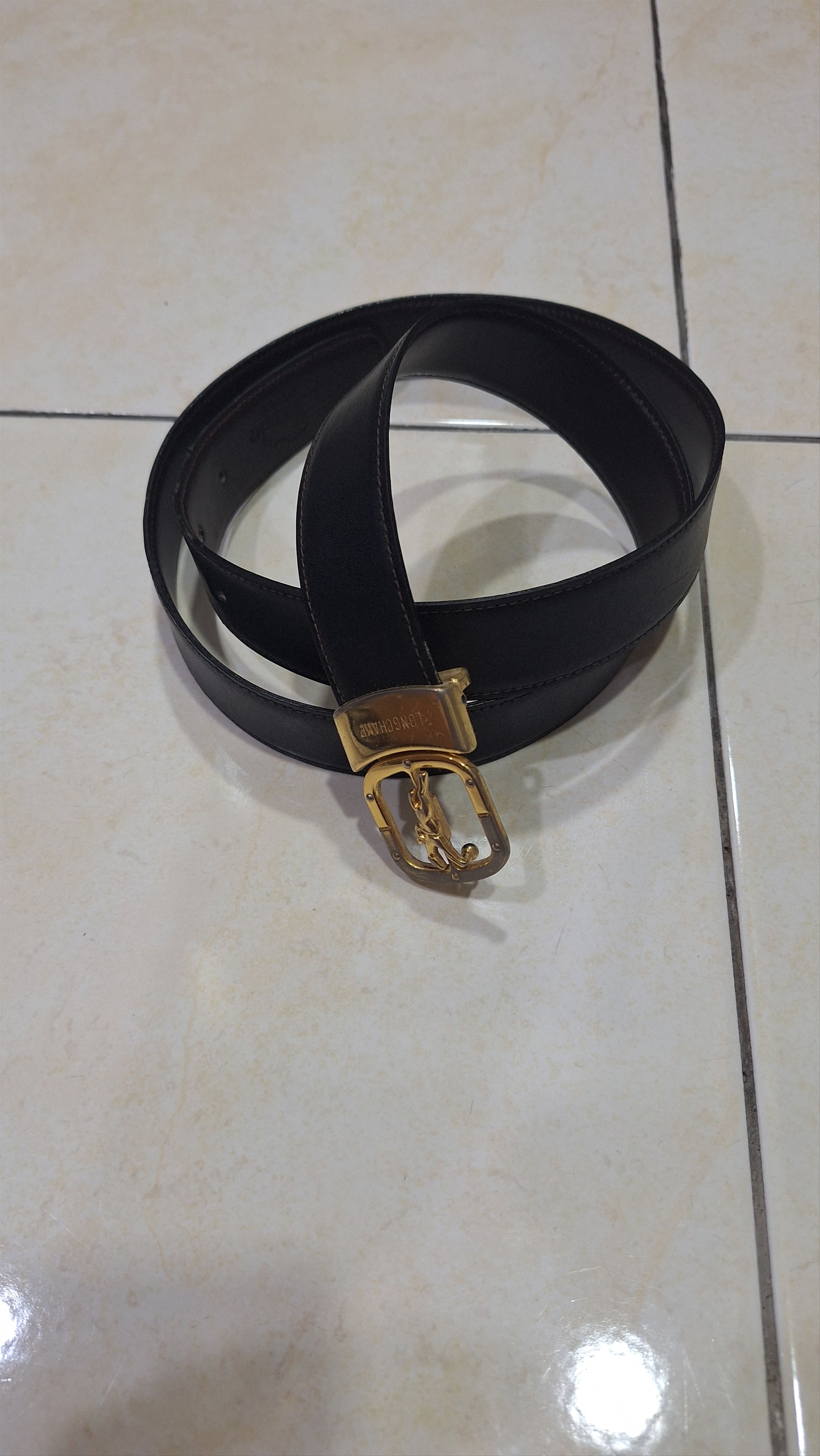 Longchamp Longchamp Gold Buckle Size 36 - 1 Thumbnail