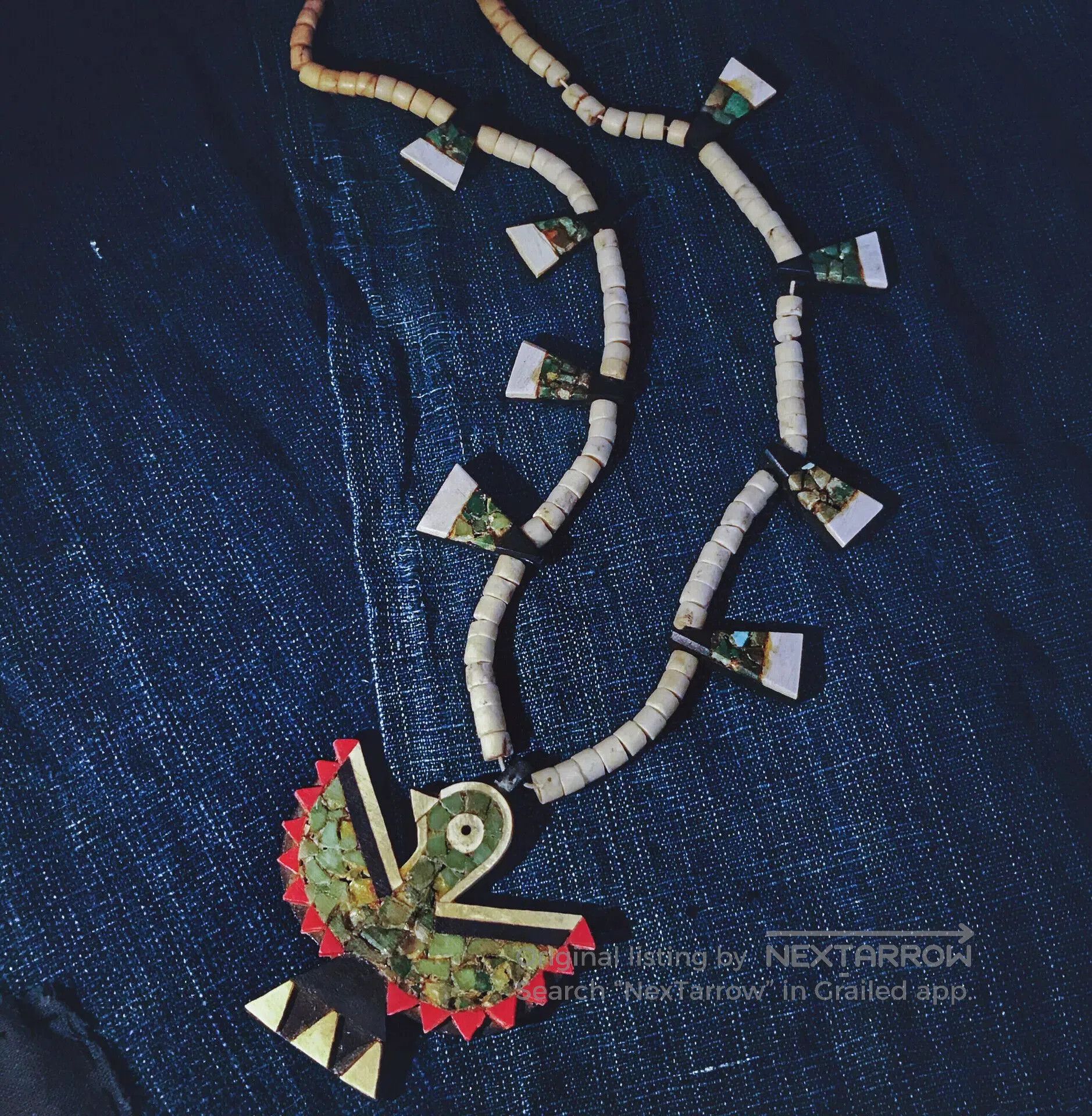 Vintage Vintage Navajo Thunderbird Necklace. Size ONE SIZE - 2 Thumbnail