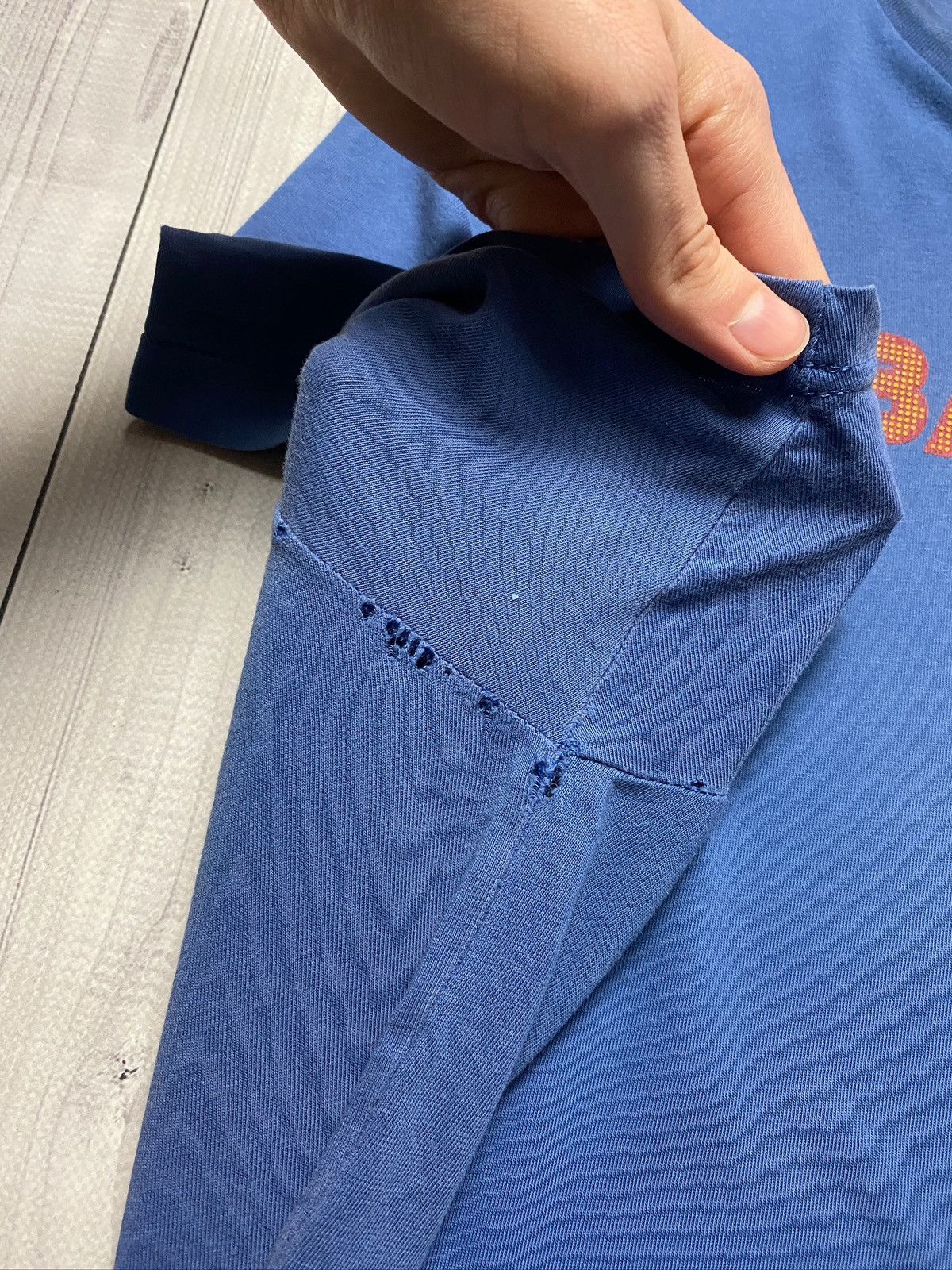Nike Vintage Barcelona Nike Tee big logo central swoosh drill Size US XL / EU 56 / 4 - 4 Thumbnail