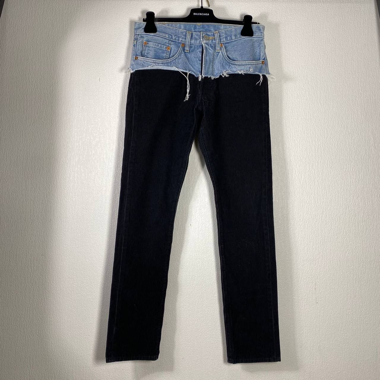 Vetements Distressed Velour Pants