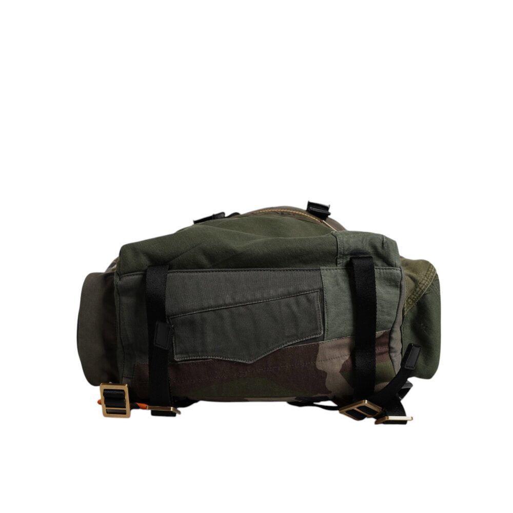 Dolce & Gabbana Dolce & Gabbana Military Green Patchwork School Backpack Bag Size ONE SIZE - 4 Thumbnail