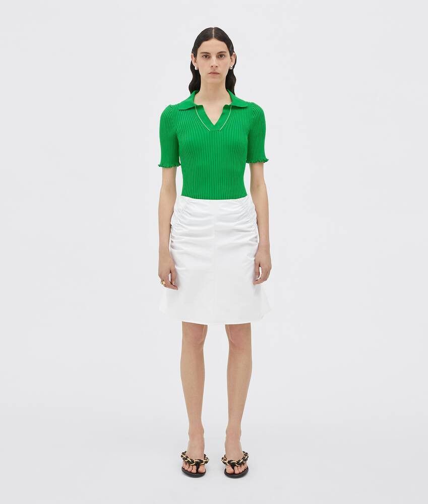 Bottega Veneta o1loc1c0824 707746 Skirt in White Size 26" / US 2 / IT 38 - 1 Thumbnail