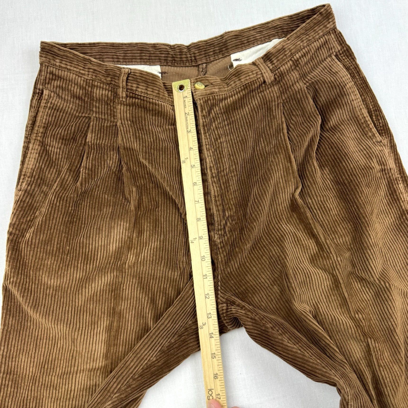Vintage VINTAGE Munsingwear Corduroy Pants Men's 36x30 Brown Relaxed Fit 90s Y2K Grunge Casual Chino Size US 36 / EU 52 - 7 Thumbnail