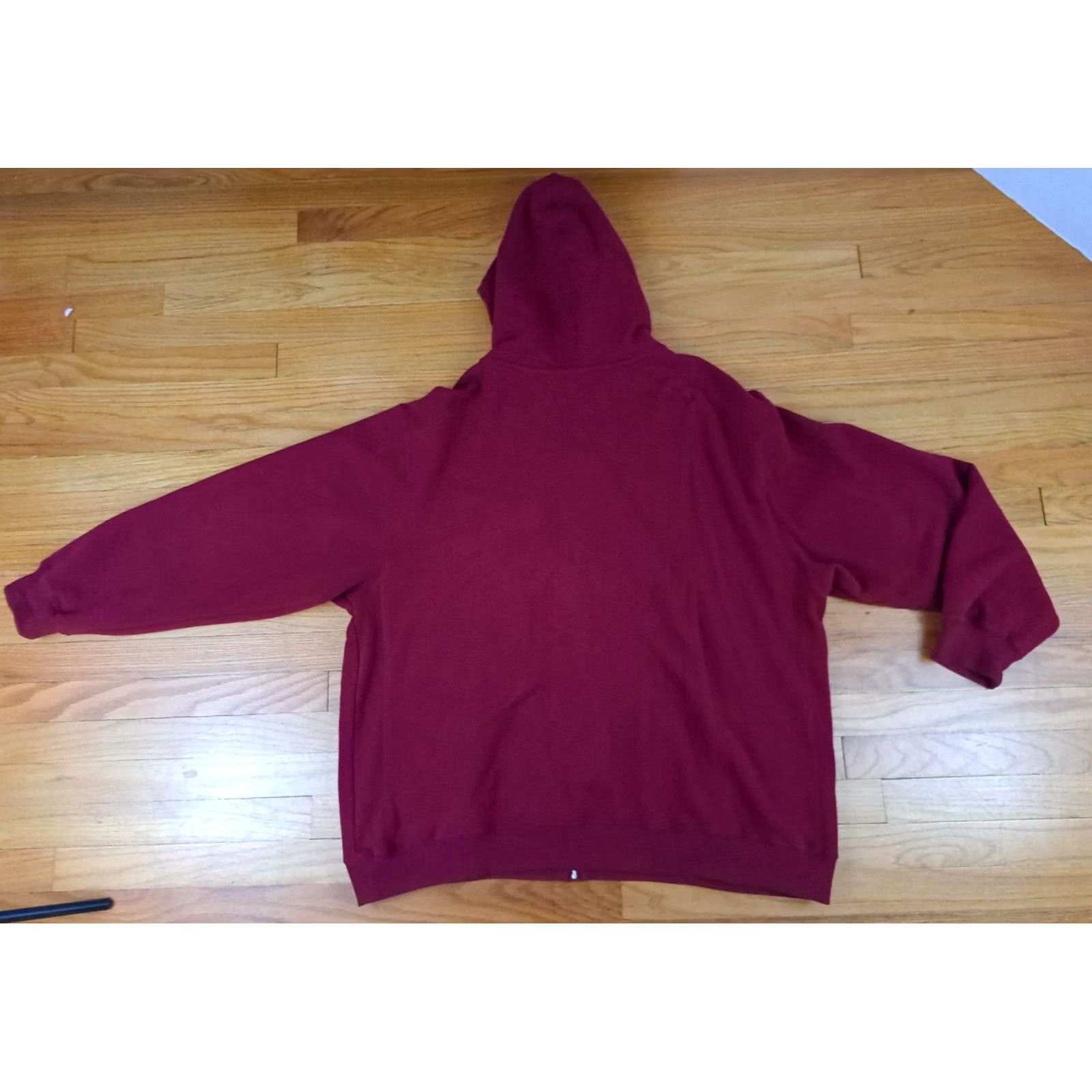 Starter Starter Jacket Hooded 2XL Full Zip Cotton Red Unisex Adults Light Warm-Up Sweatshirt Style Hoodie, Hooded Jacket Size US XXL / EU 58 / 5 - 2 Thumbnail