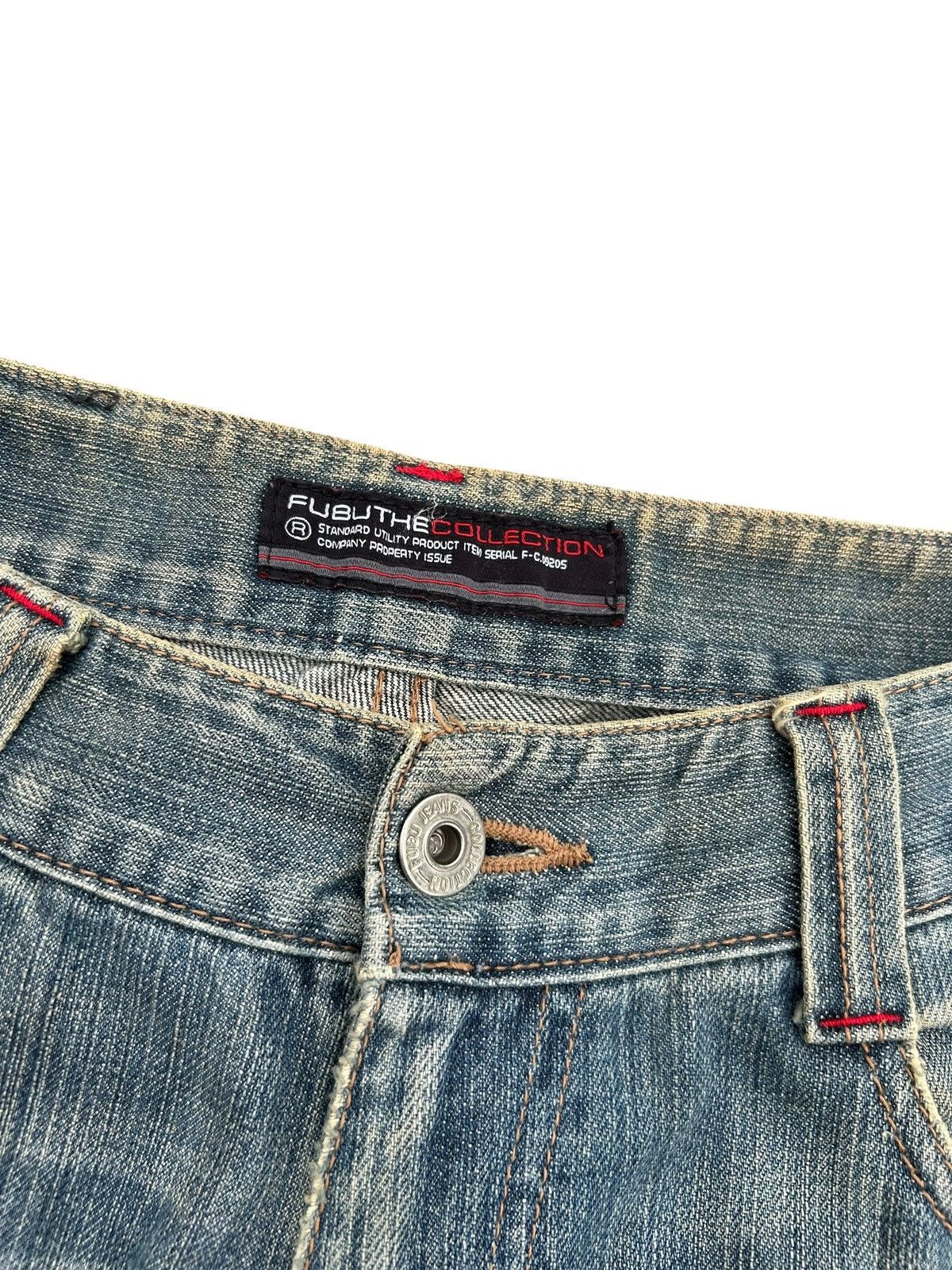 Kapital VINTAGE FUBU JEANS STREETWEAR DIRTY DENIM JEANS Size US 30 / EU 46 - 6 Thumbnail