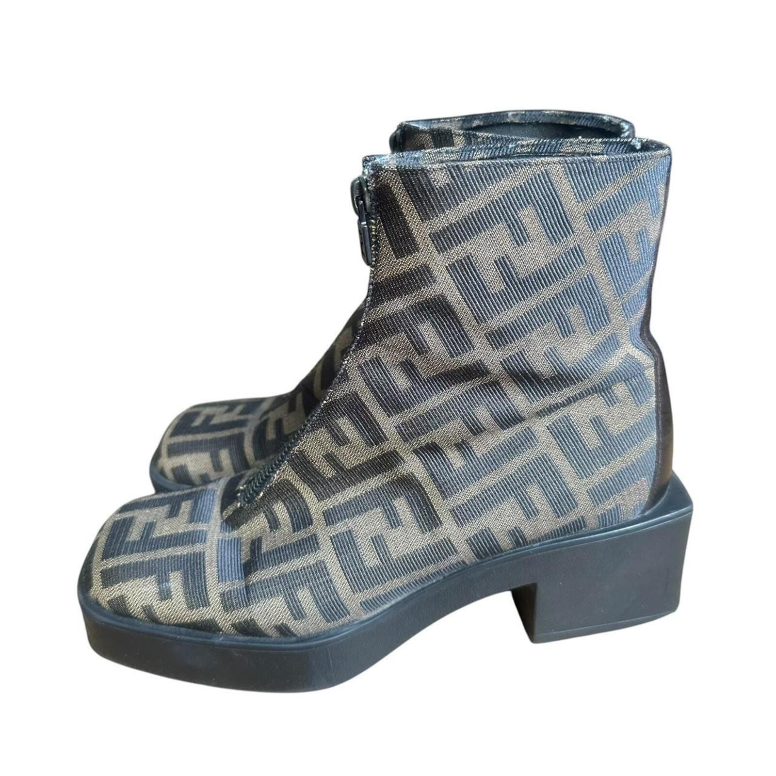 Fendi Fendi monogram Combat Boots Size US 7.5 / IT 37.5 - 4 Thumbnail