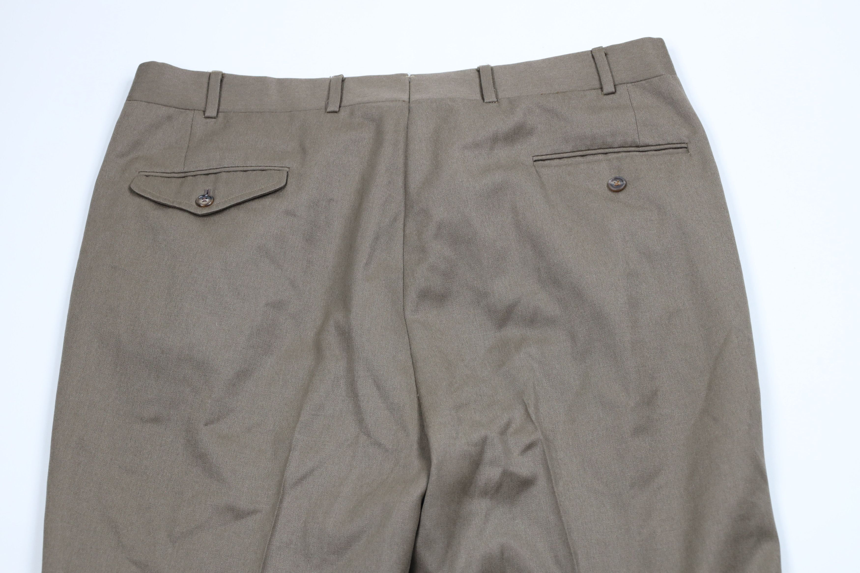 Vintage Vintage 70s Streetwear Wide Leg Chino Pants Trousers Italy Size US 38 / EU 54 - 9 Thumbnail